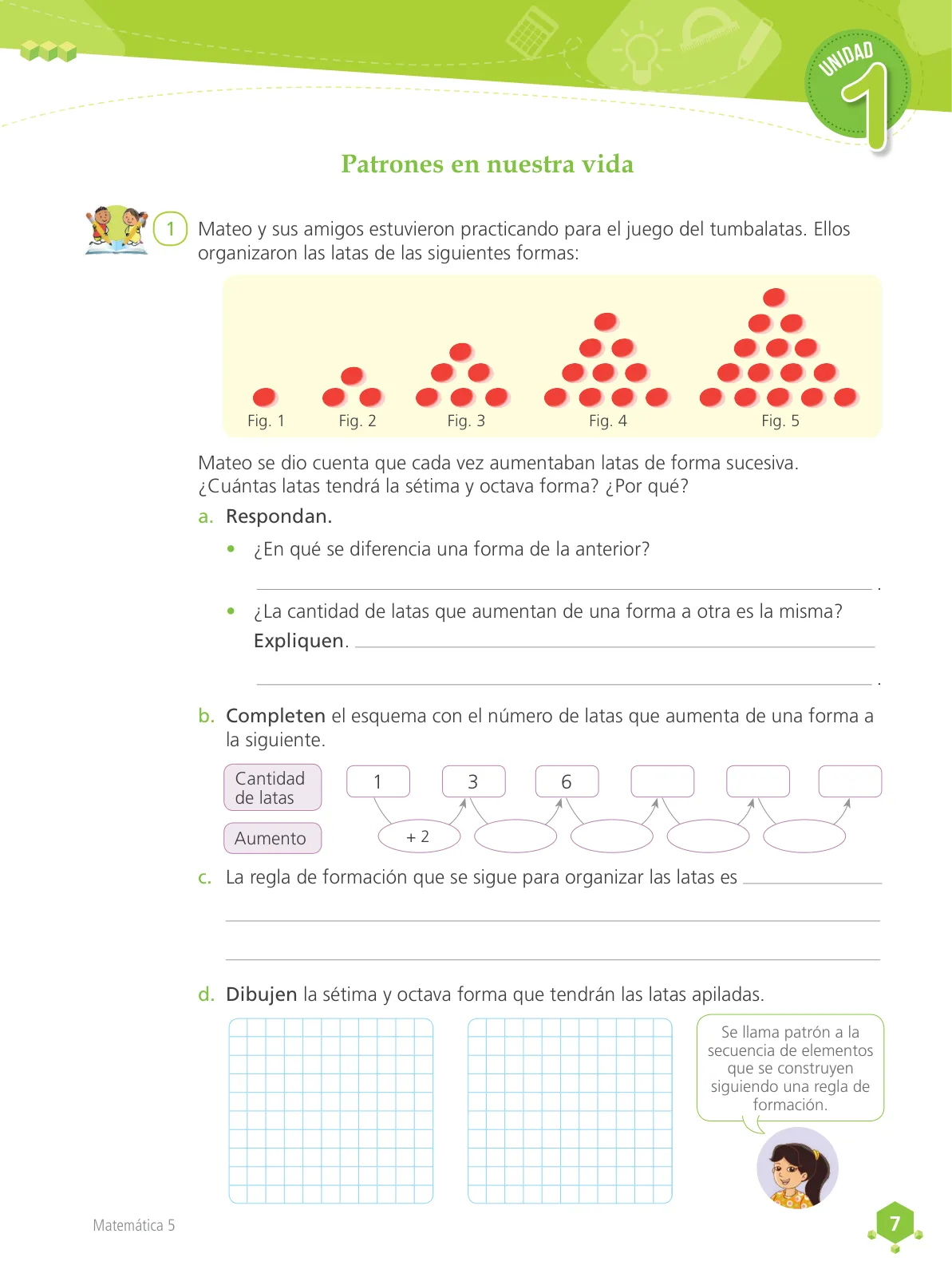 Página 8 de Matemática 5 : cuaderno de trabajo para quinto grado de Educación Primaria 2018 · 2018