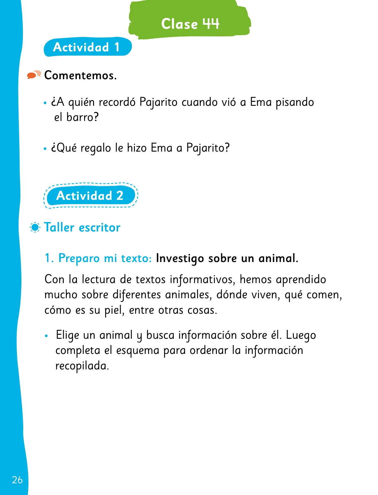 Página 28 de Lenguaje y Comunicación – Segundo Básico – Texto del Estudiante MINEDUC – Descargar PDF · 2024