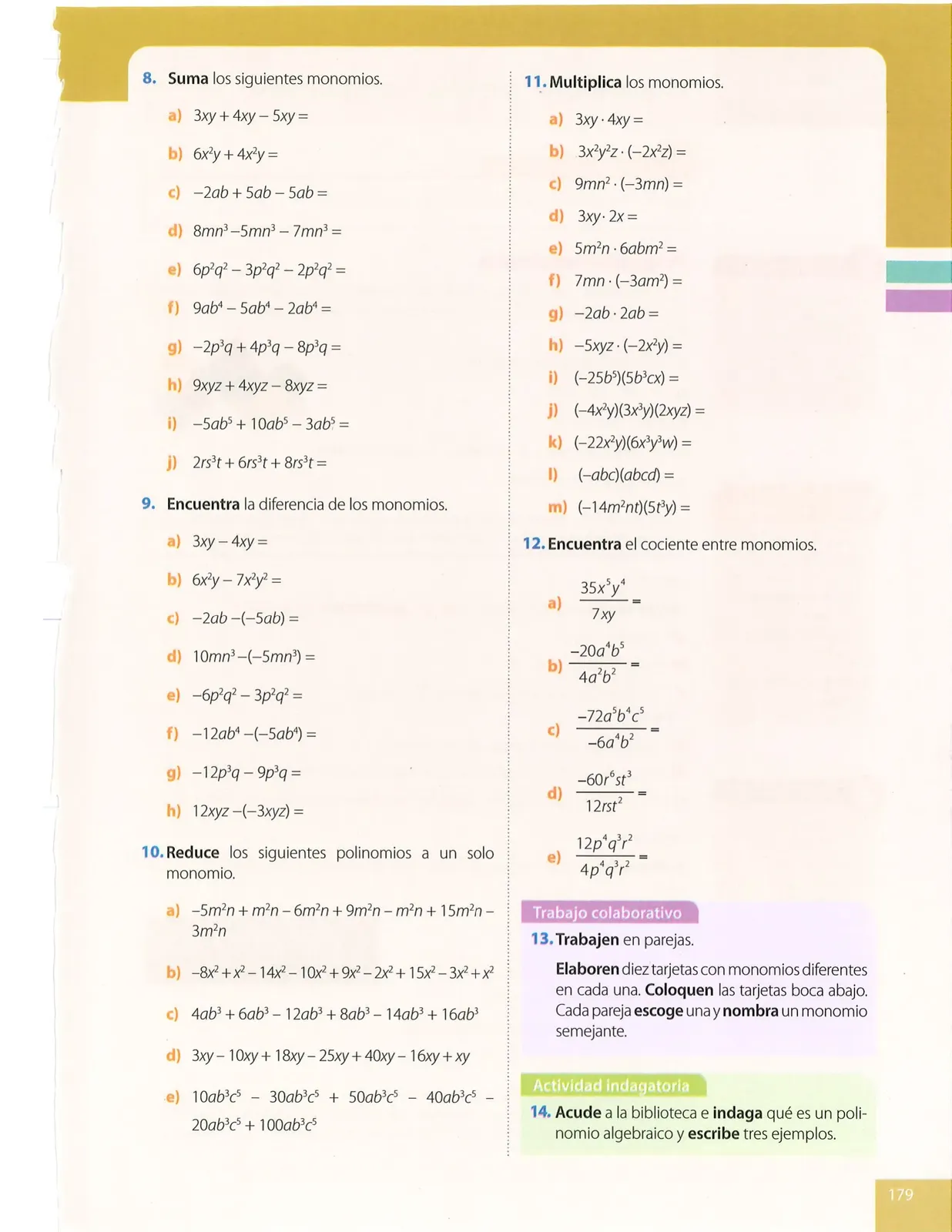 Miniatura página 179 de Matematica · 8 EGB · 2025