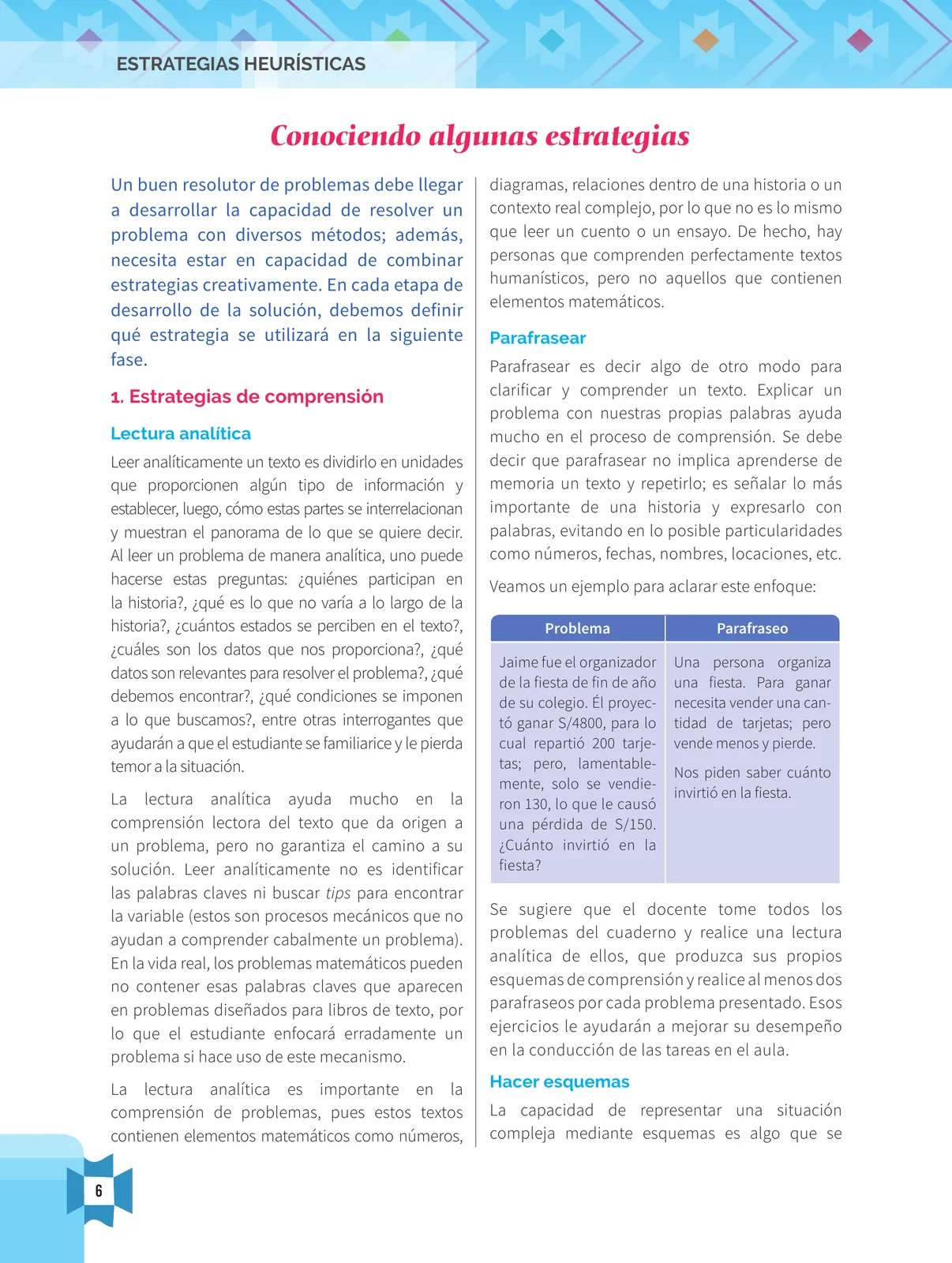 Miniatura página 8 de Resolvamos problemas 1 : manual para el docente 2018 · 2018