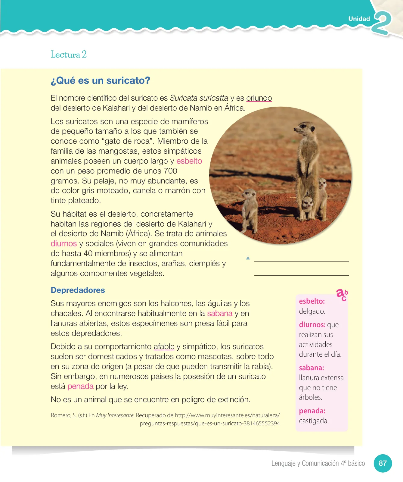 Página 89 de Lenguaje y Comunicación – Cuarto Básico | Texto del Estudiante MINEDUC – Descargar PDF · 2024