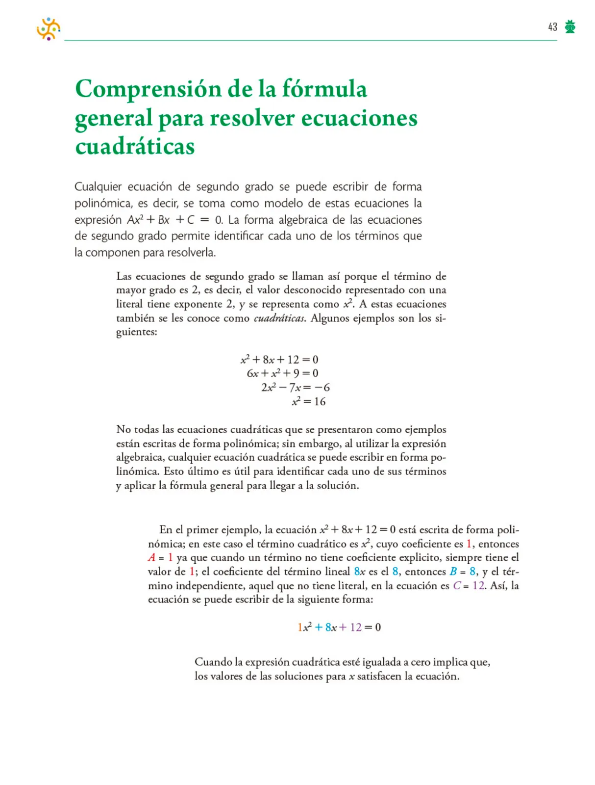 Página 44 de Colección Nanahuatzin. Saberes y pensamiento científico. Libro de Educación Telesecundaria Grado 3° Ciclo Escolar 2025 - 2026