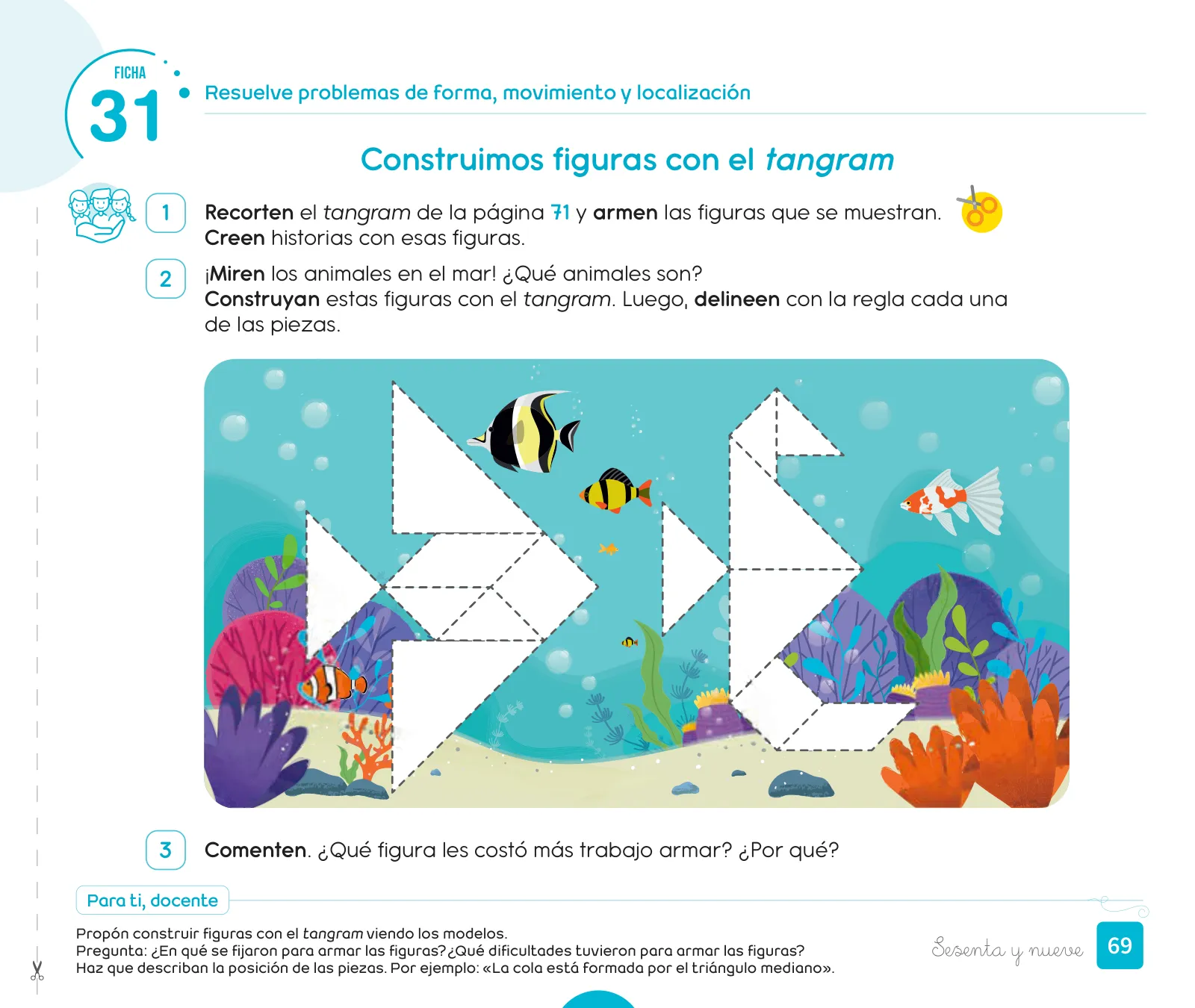 Página 71 de Cuadernillo de Matemática 1, primer grado de Primaria · 2023