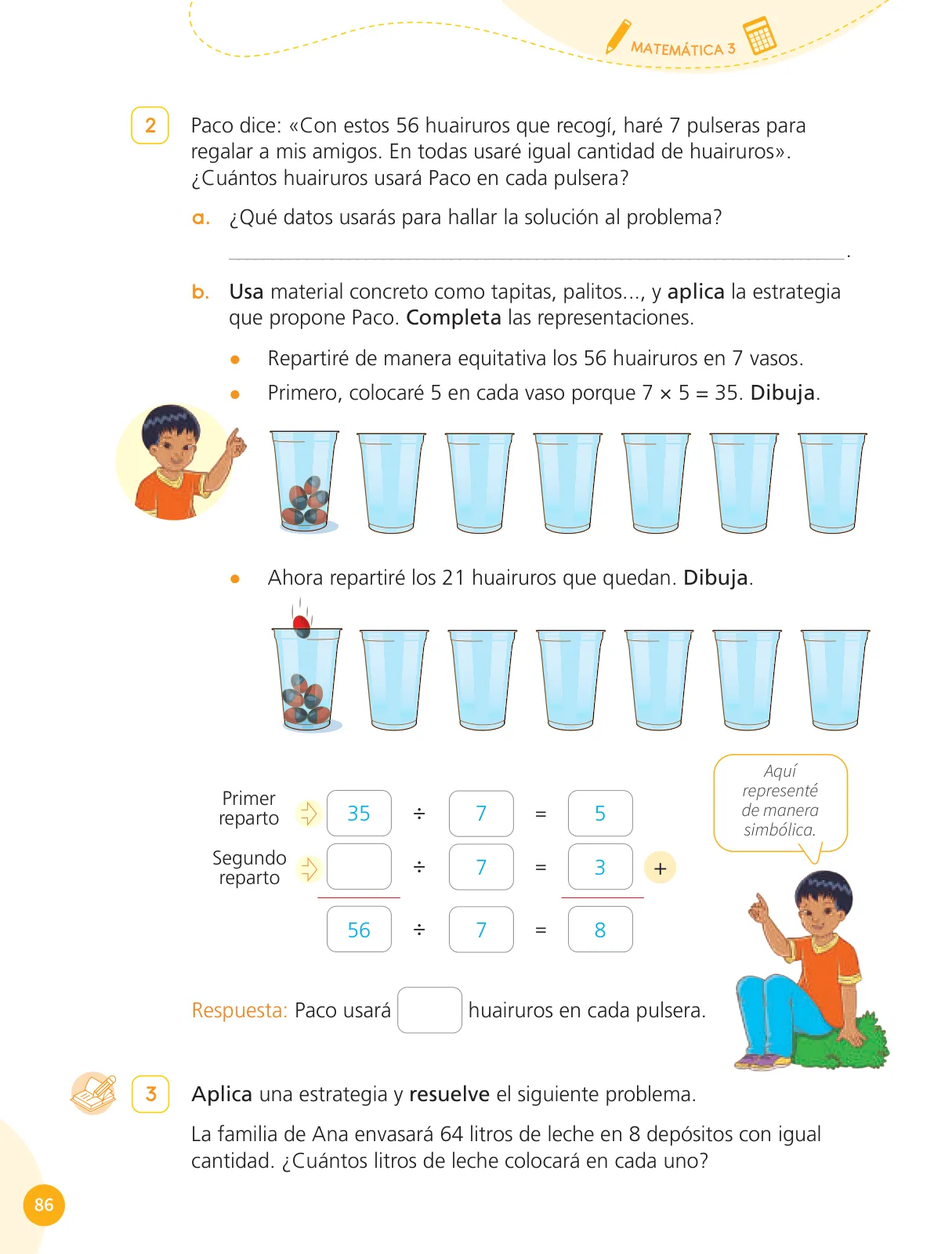 Miniatura página 88 de Cuadernillo de Matemática 3, tercer grado de Primaria · 2023