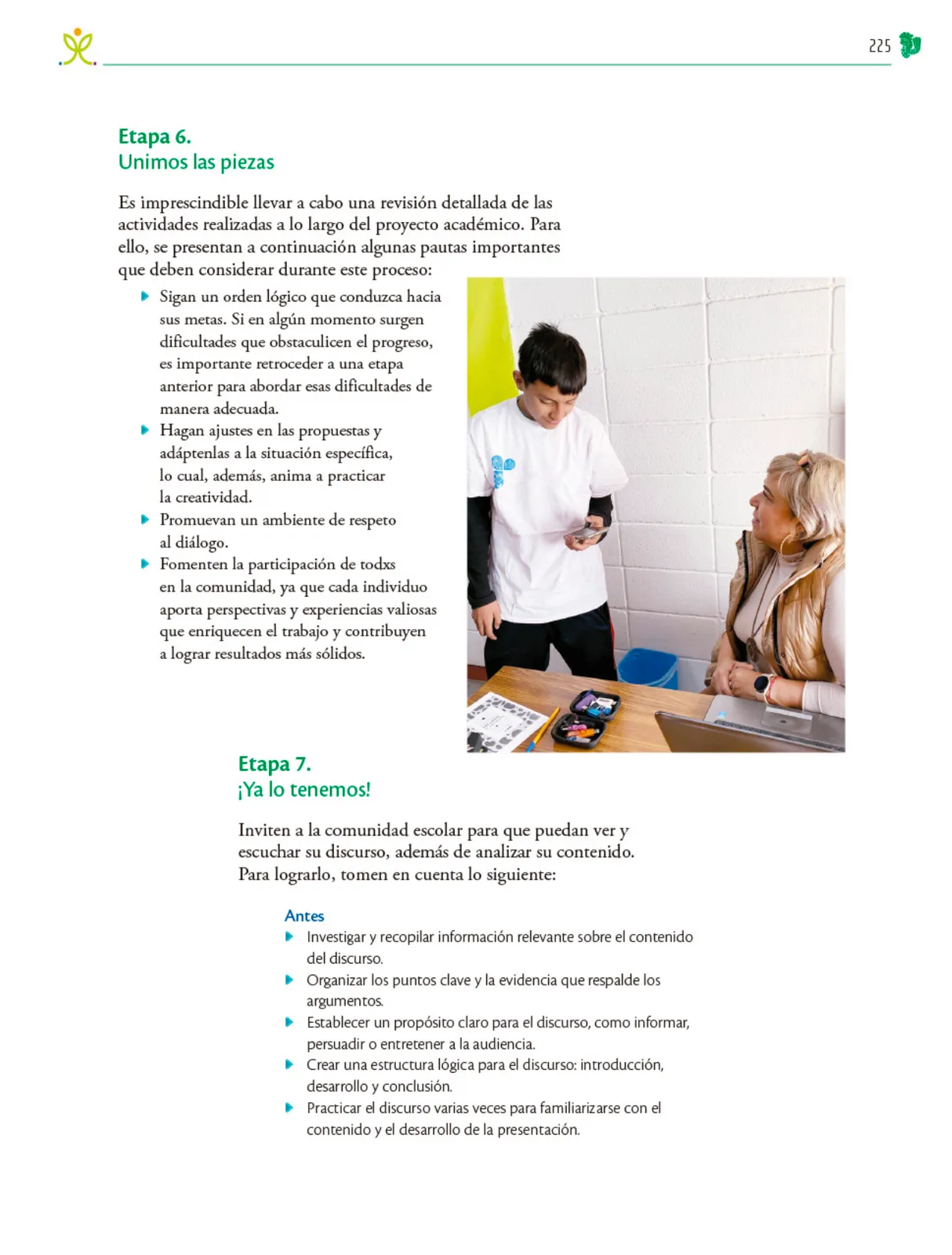 Miniatura página 226 de Colección Nanahuatzin. Nuestro libro de Proyectos.  Tomo III.  Libro de Educación Telesecundaria Grado 3°  Ciclo Escolar 2025 - 2026