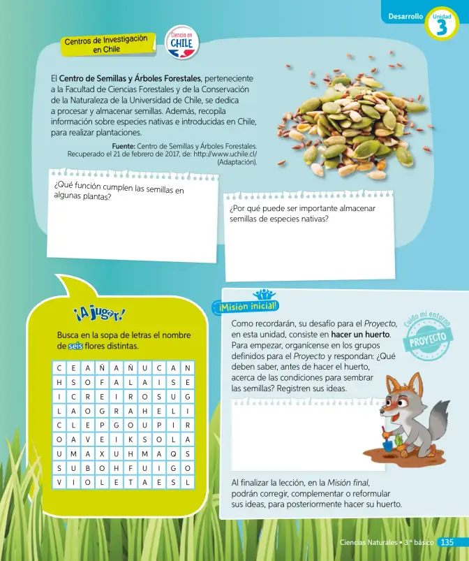 Página 70 de Ciencias Naturales – Tercero Básico | Texto del Estudiante MINEDUC – Descargar PDF · 2024