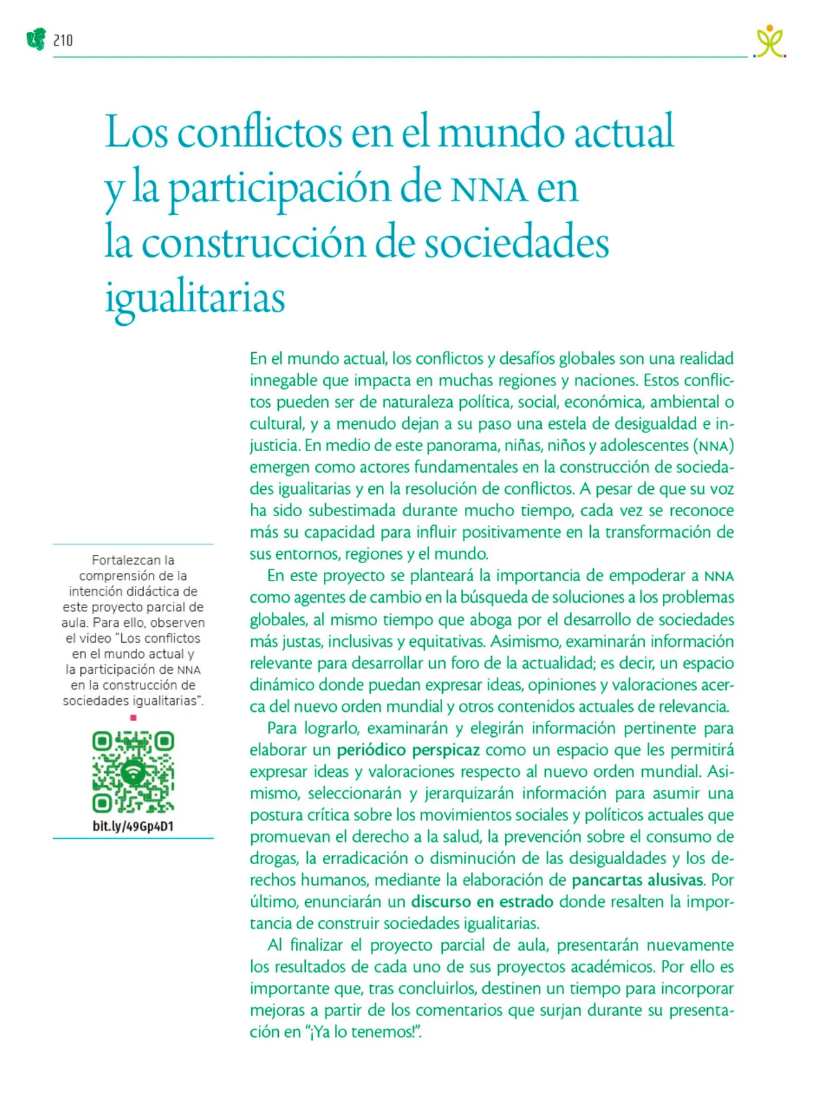 Miniatura página 211 de Colección Nanahuatzin. Nuestro libro de Proyectos.  Tomo III.  Libro de Educación Telesecundaria Grado 3°  Ciclo Escolar 2025 - 2026