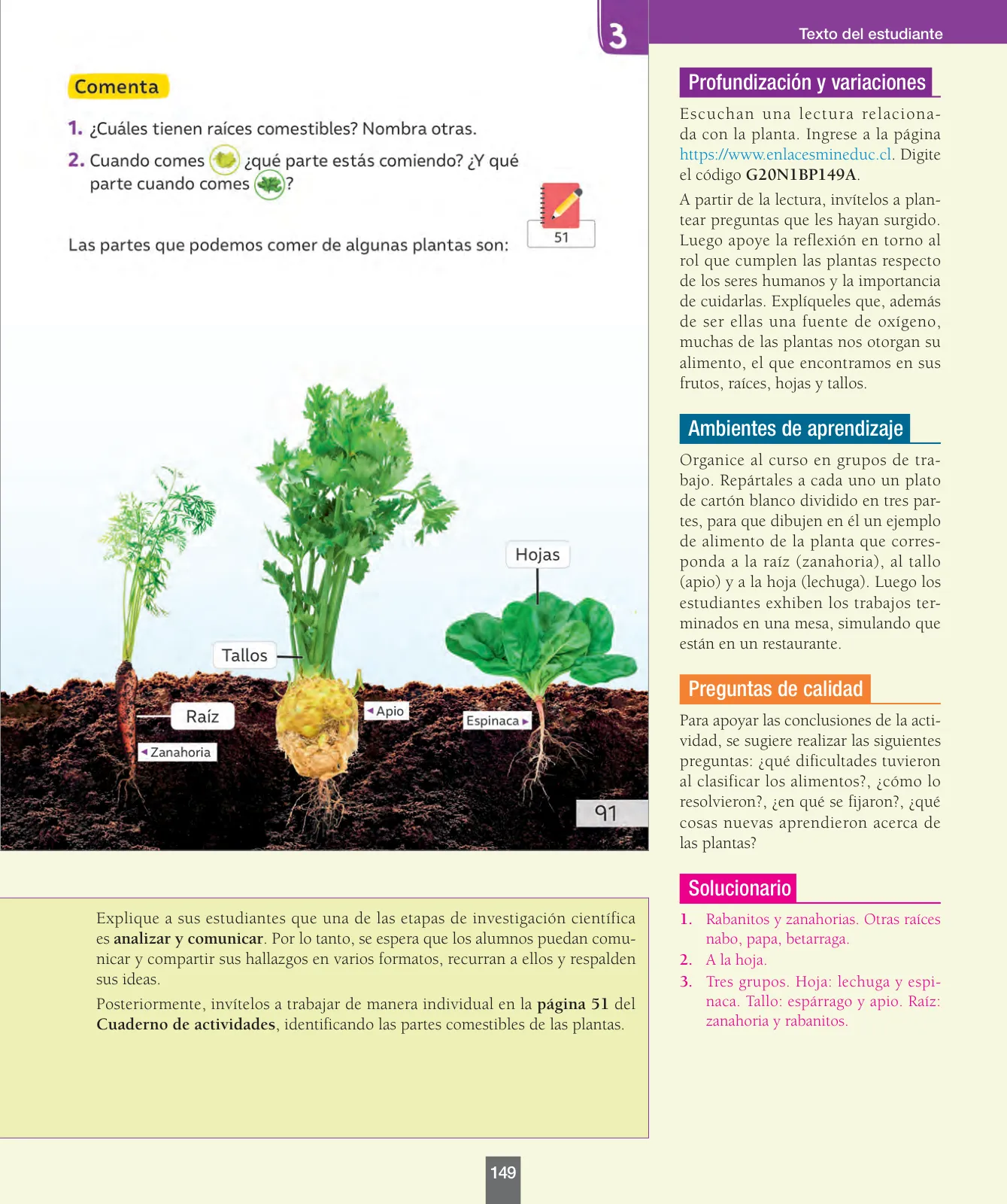 Miniatura página 150 de Ciencias Naturales – Primero Básico | Texto del Estudiante (MINEDUC) – Descargar PDF · 2024