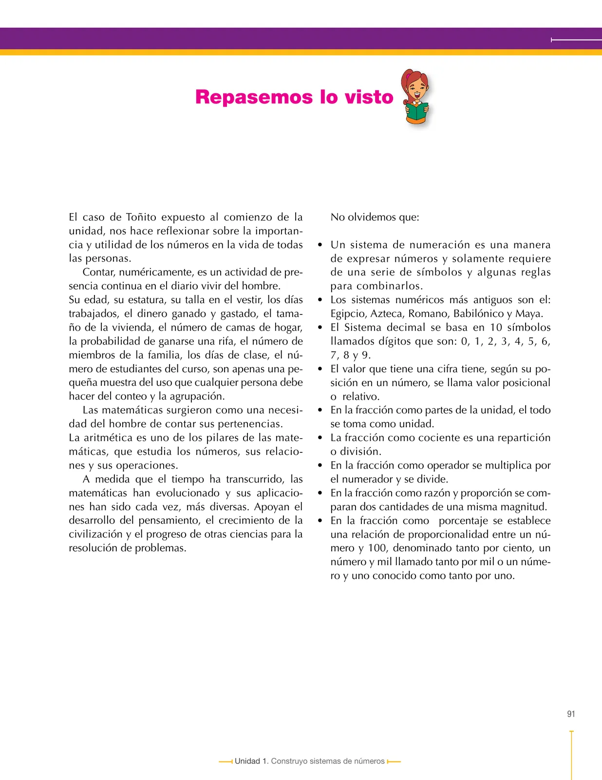 Página 91 de Matematica 6° · Secundaria Activa