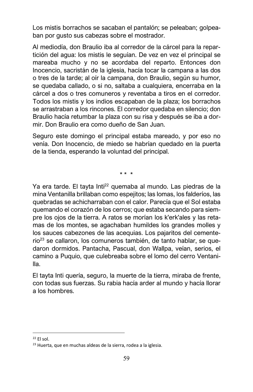 Página 59 de Arguedas, entre el fuego y el amor : textos seleccionados para estudiantes de Educación Básica · 2021