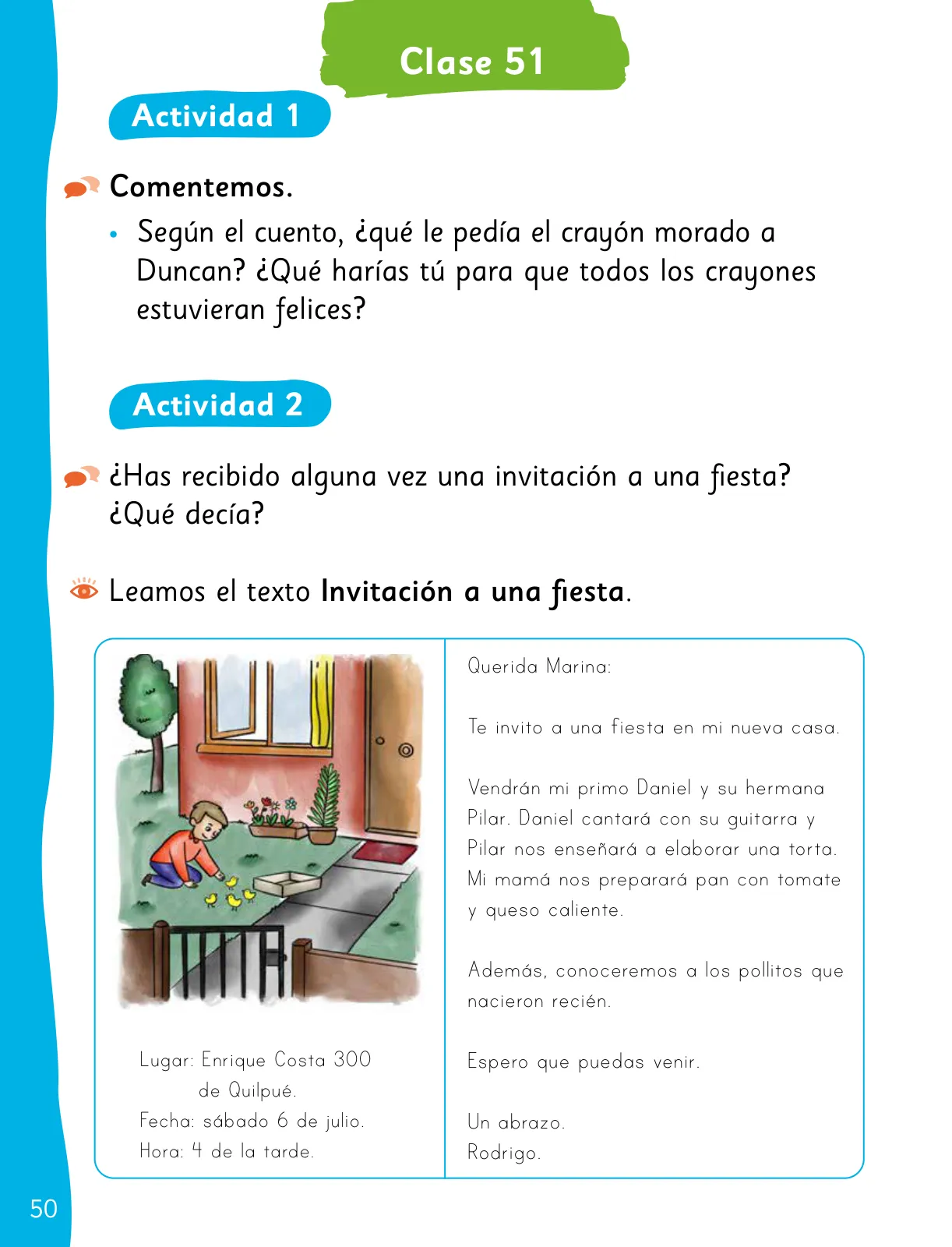 Página 52 de Lenguaje y Comunicación – Segundo Básico – Texto del Estudiante MINEDUC – Descargar PDF · 2024