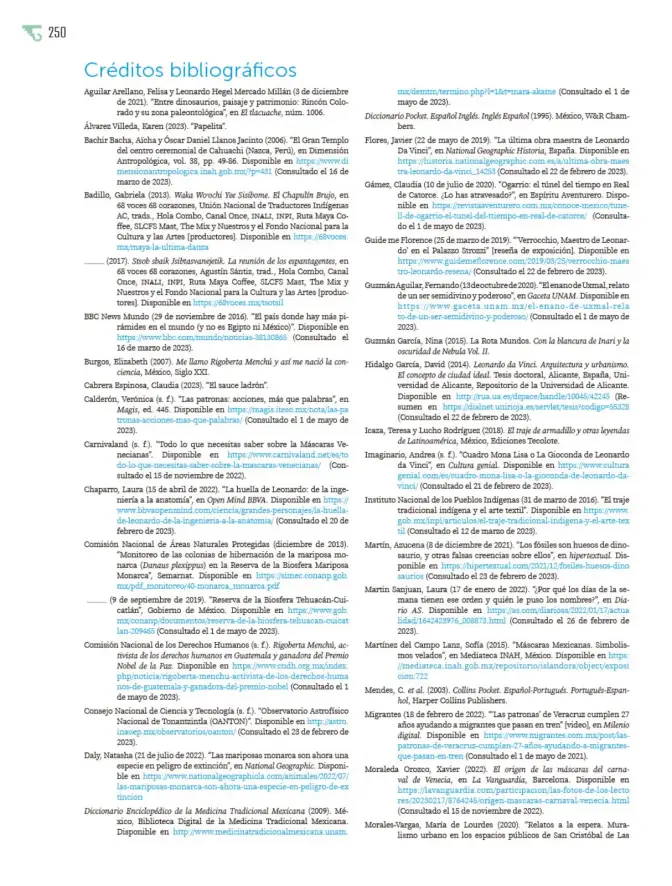 Página 251 de Múltiples lenguajes. Libro de Educación Primaria Grado 6° Ciclo Escolar 2025 - 2026