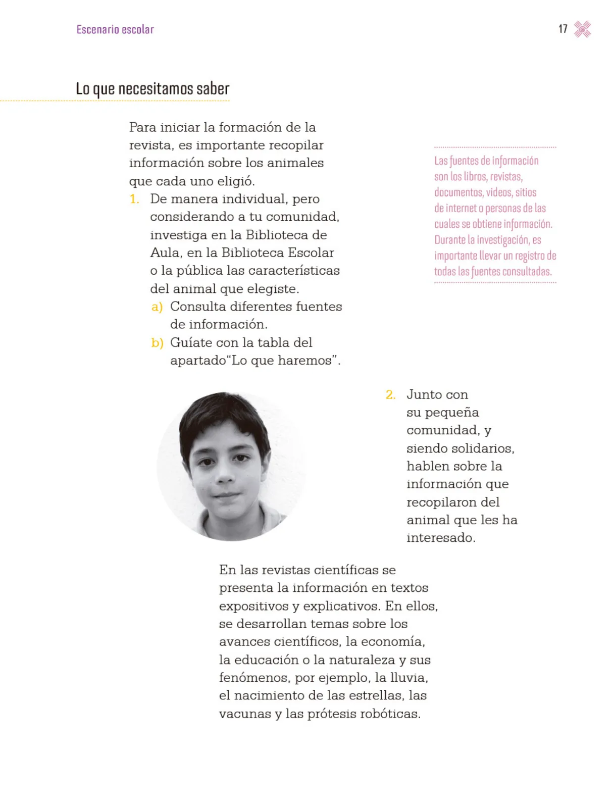Página 20 de Proyectos Escolares.   Libro de Educación Primaria Grado 3°  Ciclo Escolar 2025 - 2026