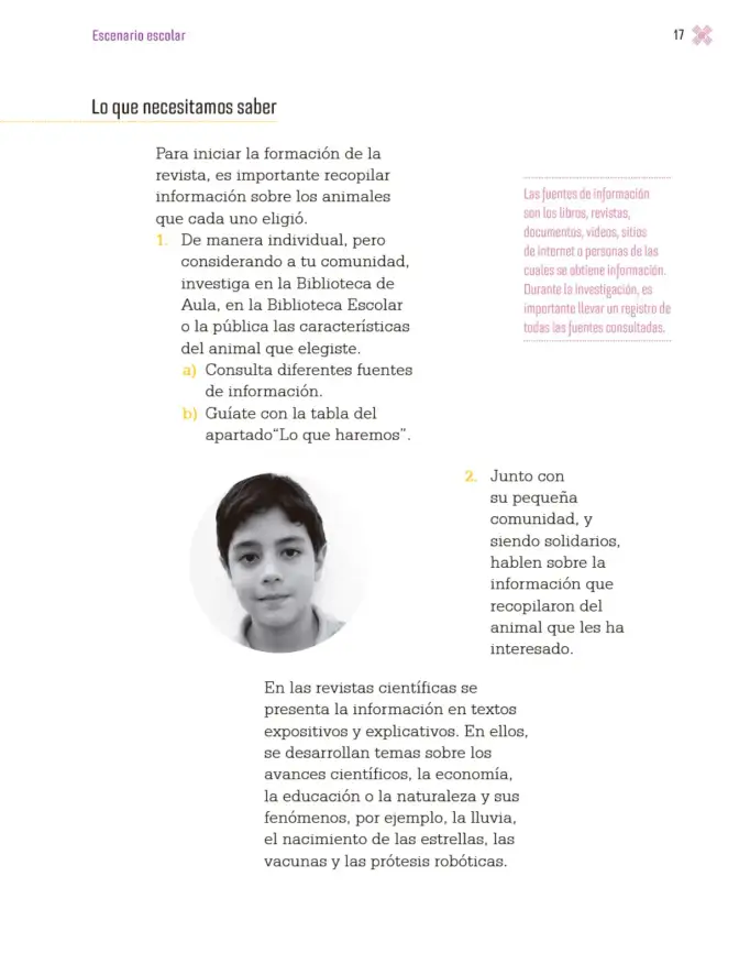 Página 20 de Proyectos Escolares. Libro de Educación Primaria Grado 3° Ciclo Escolar 2025 - 2026