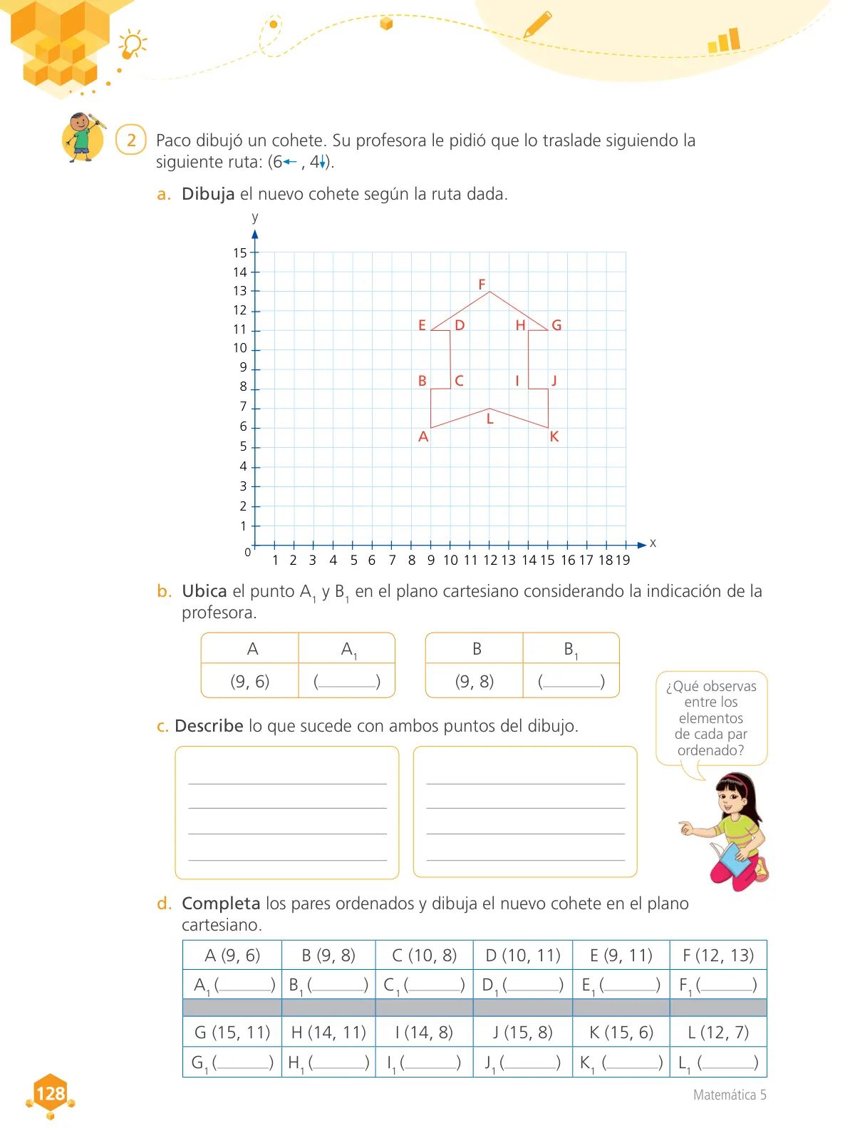 Miniatura página 129 de Matemática 5 : cuaderno de trabajo para quinto grado de Educación Primaria 2018 · 2018