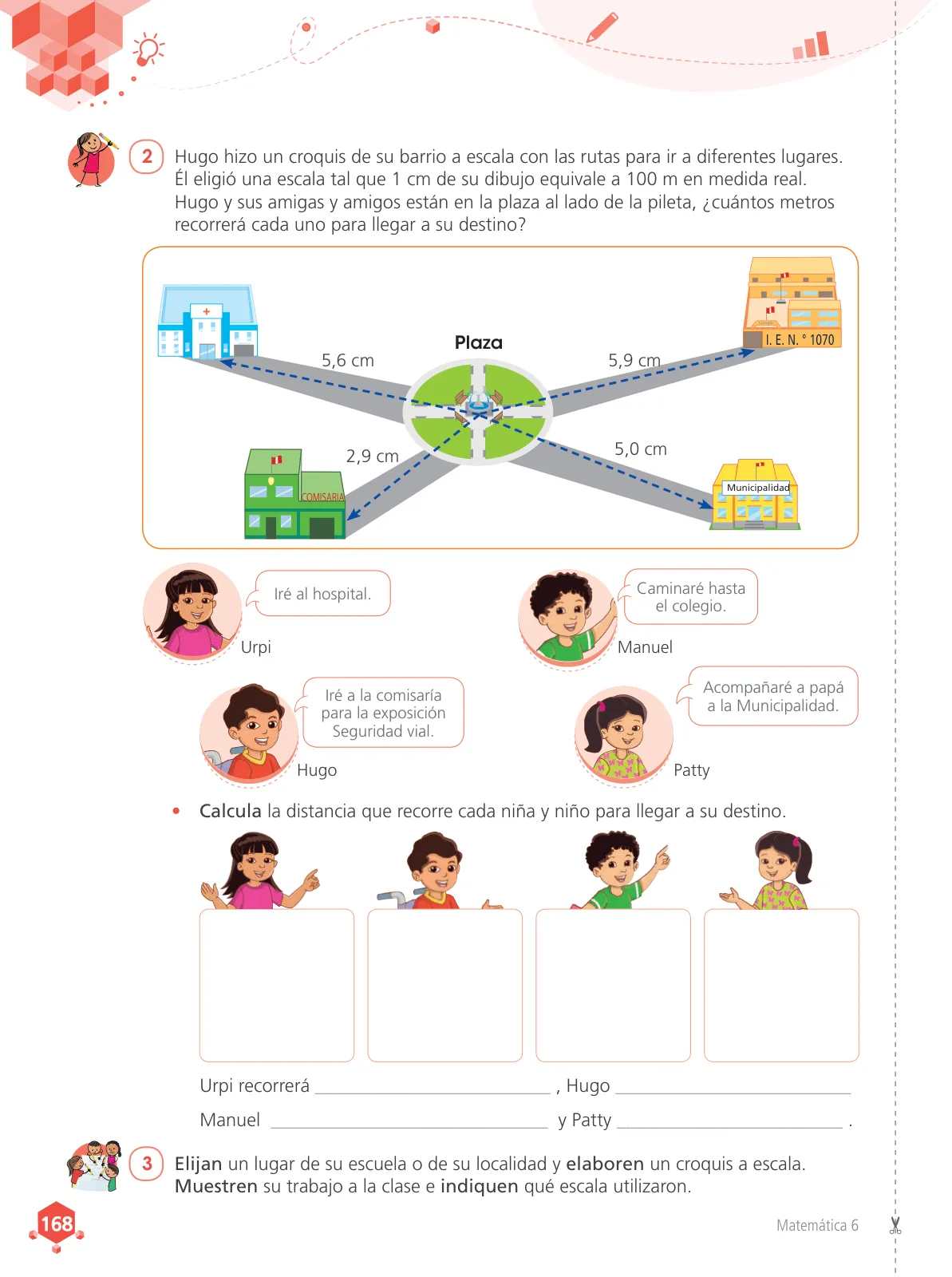 Miniatura página 170 de Matemática 6 : cuaderno de trabajo para sexto grado de Educación Primaria 2019 · 2019