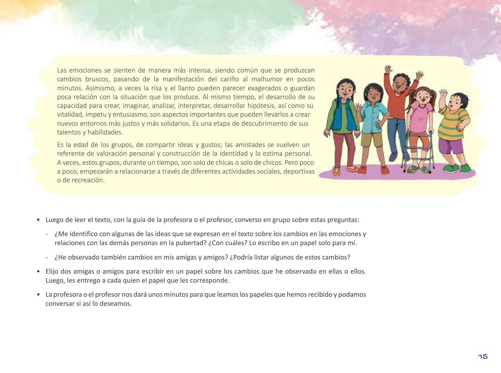 Página 17 de Cuadernillo de Tutoría 6 : sexto grado de Educación Primaria · 2021