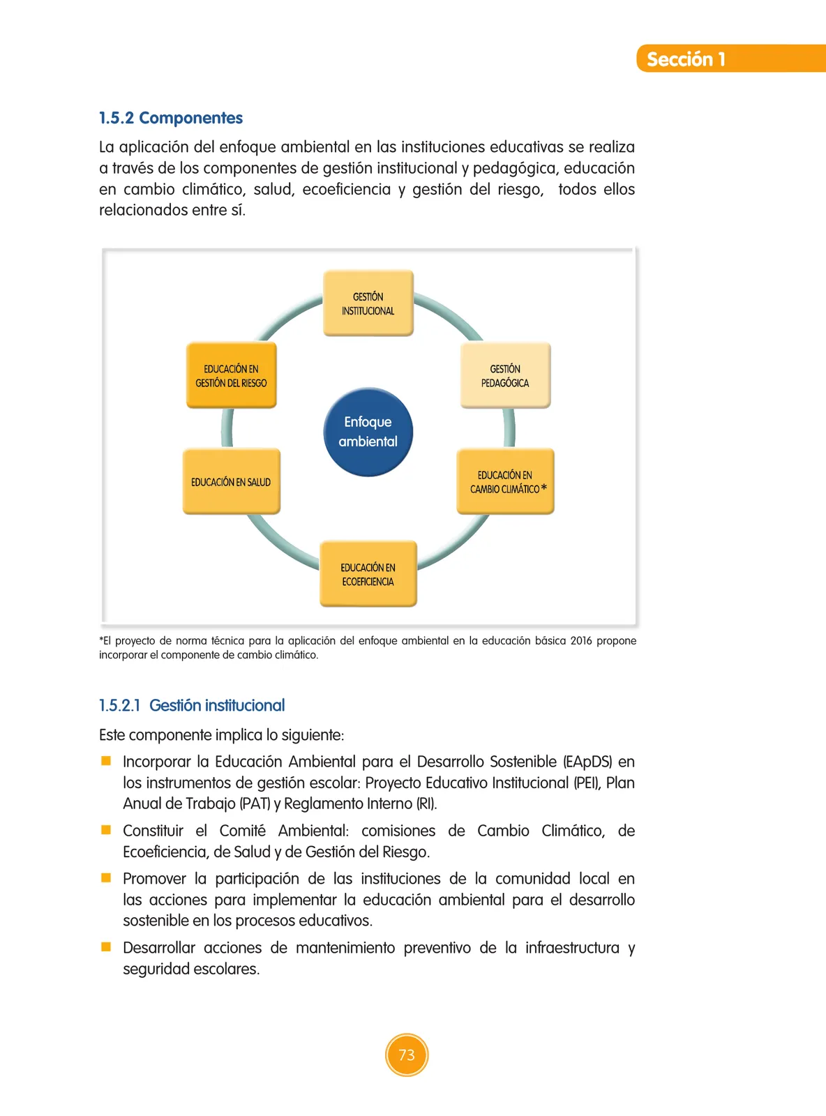 Página 74 de Guía de educación ambiental para el desarrollo sostenible : cambio climático · 2016