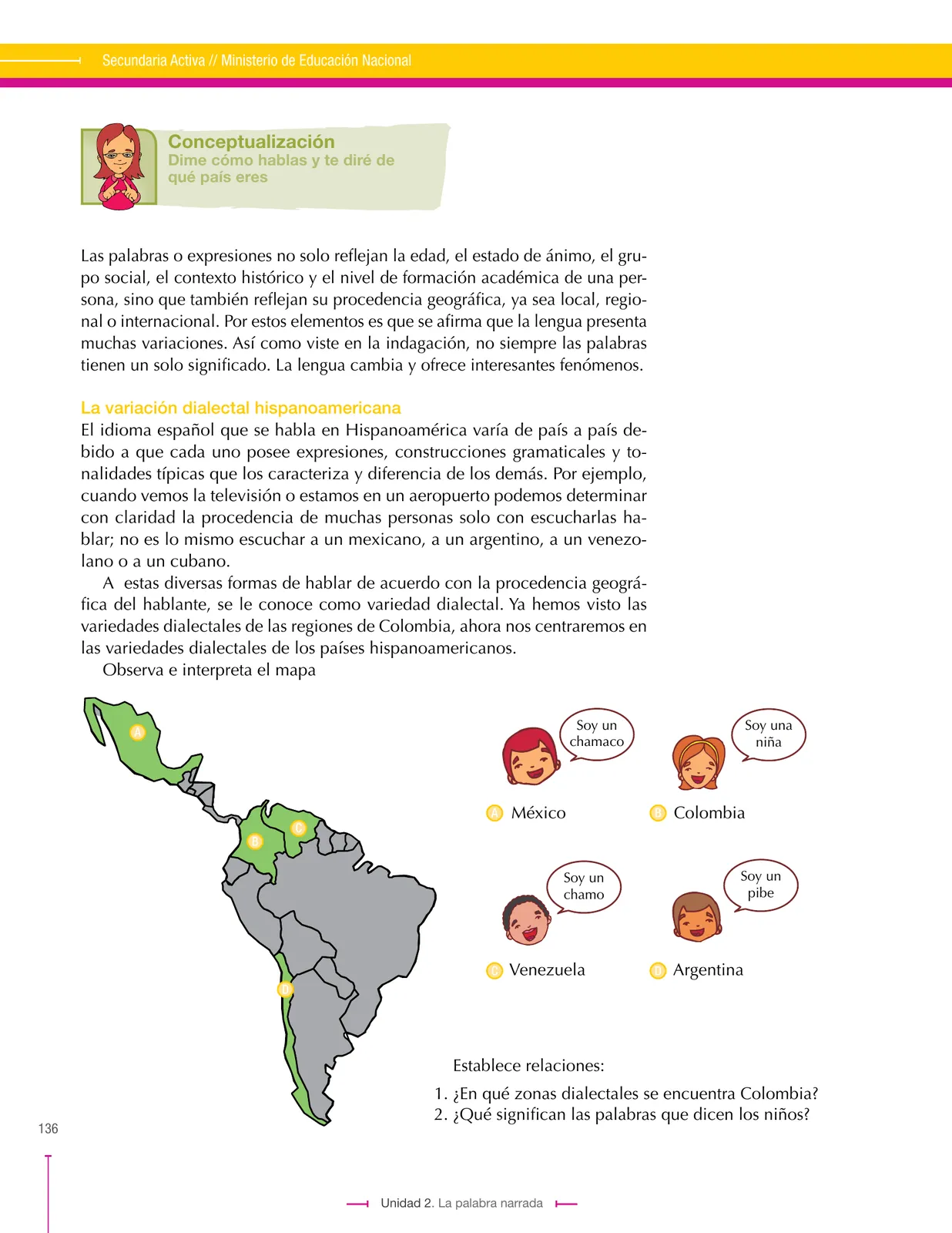 Página 136 de Lenguaje 8° · Secundaria Activa