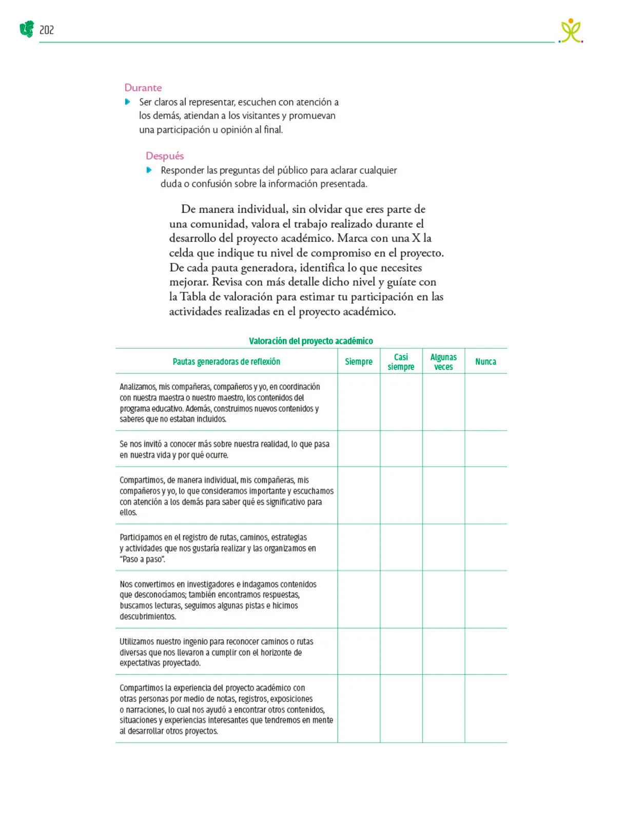 Miniatura página 203 de Colección Ximhai. Nuestro libro de Proyectos.  Tomo II.   Libro de Educación Telesecundaria Grado 1°  Ciclo Escolar 2025 - 2026