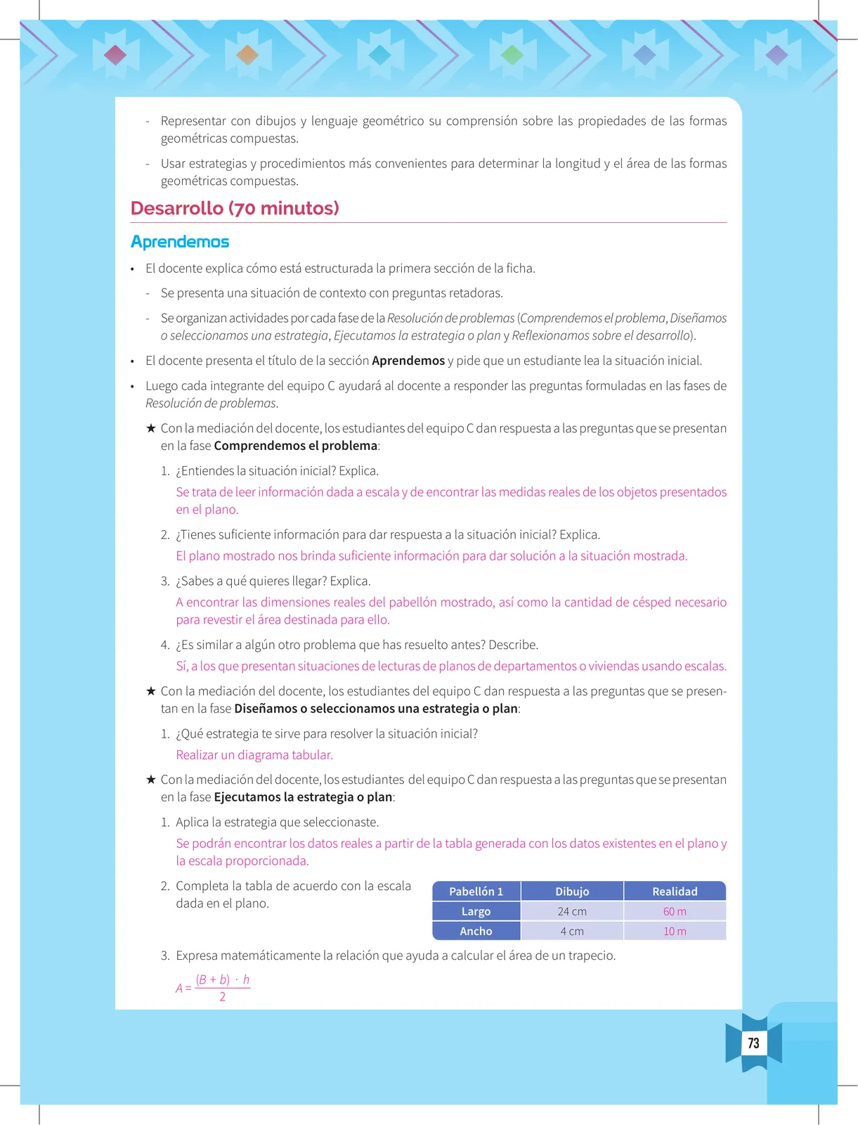 Página 75 de Resolvamos problemas 4 : manual para el docente 2018 · 2018