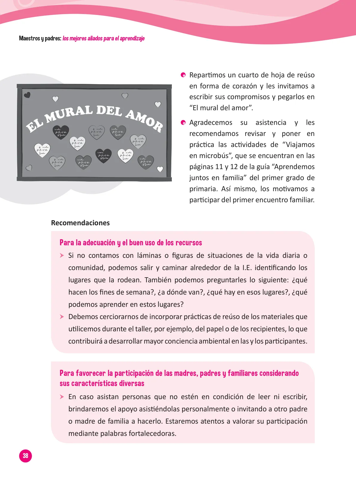 Página 40 de Guía para el trabajo docente con las familias del ciclo III de Primaria · 2016