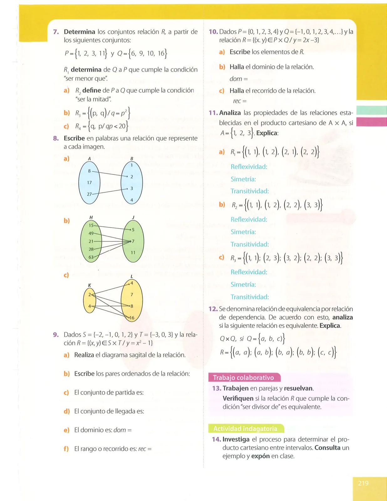 Miniatura página 219 de Matematica · 9 EGB · 2025