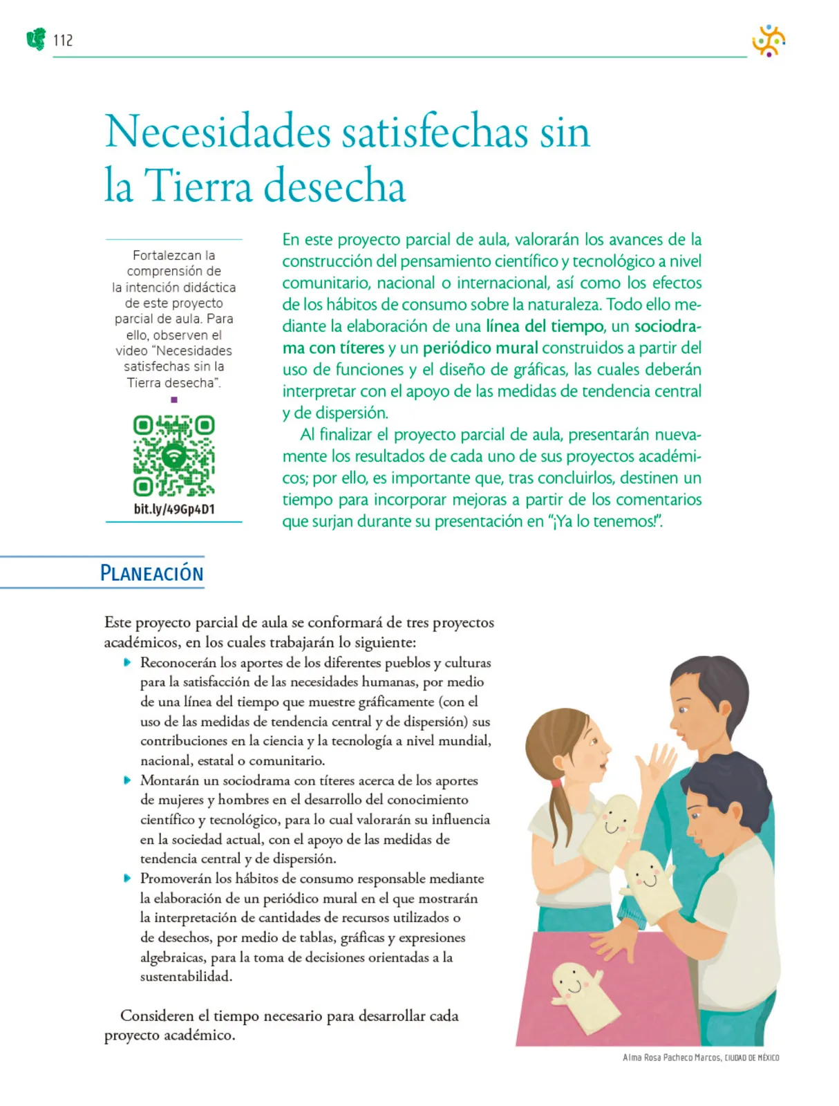 Miniatura página 113 de Colección Nanahuatzin. Nuestro libro de Proyectos. Tomo I.   Libro de Educación Telesecundaria Grado 3°  Ciclo Escolar 2025 - 2026