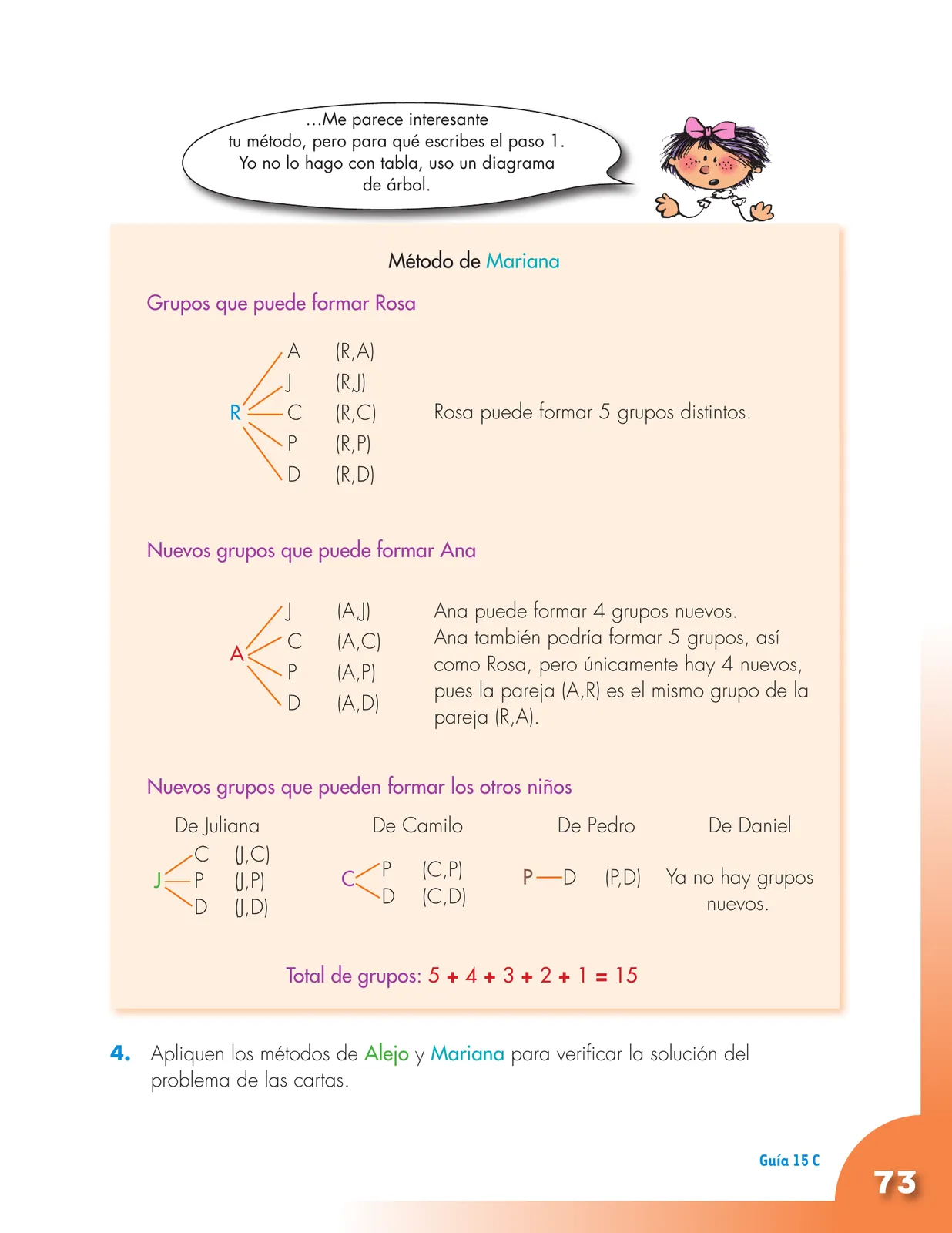 Página 73 de Matematica 4° · Cartilla 02