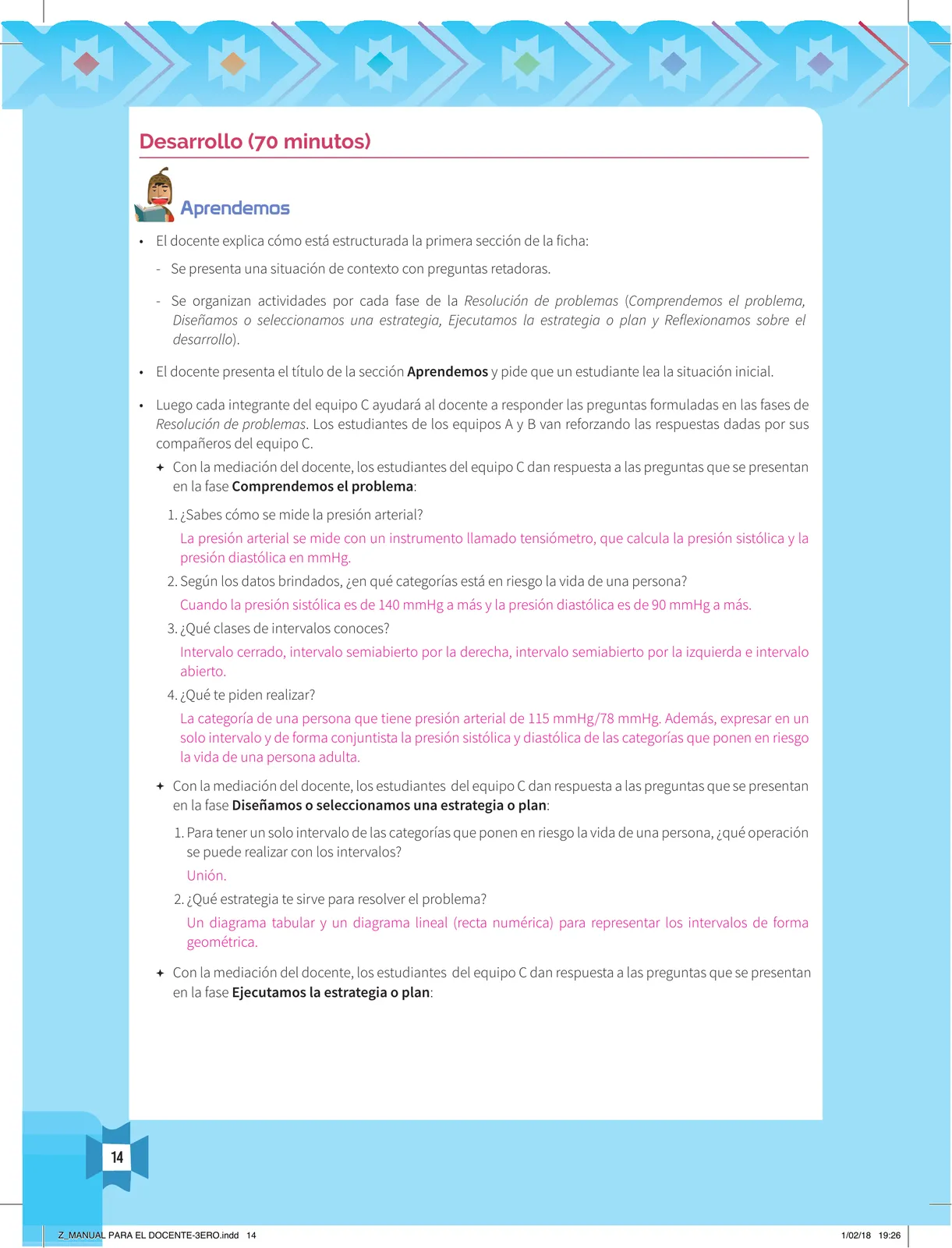 Miniatura página 16 de Resolvamos problemas 3 : manual para el docente 2018 · 2018