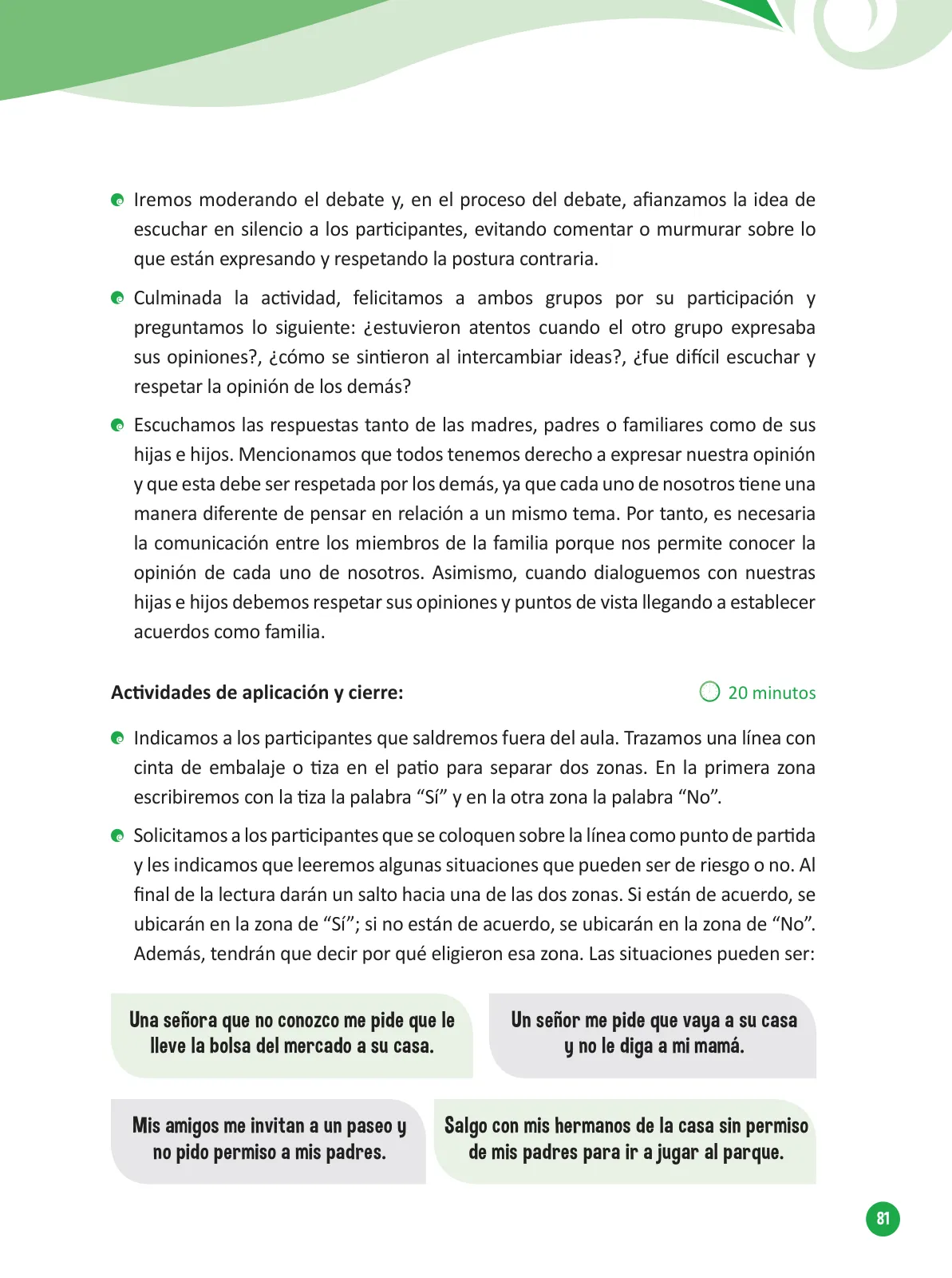 Página 83 de Guía para el trabajo docente con las familias del ciclo V de Primaria · 2016