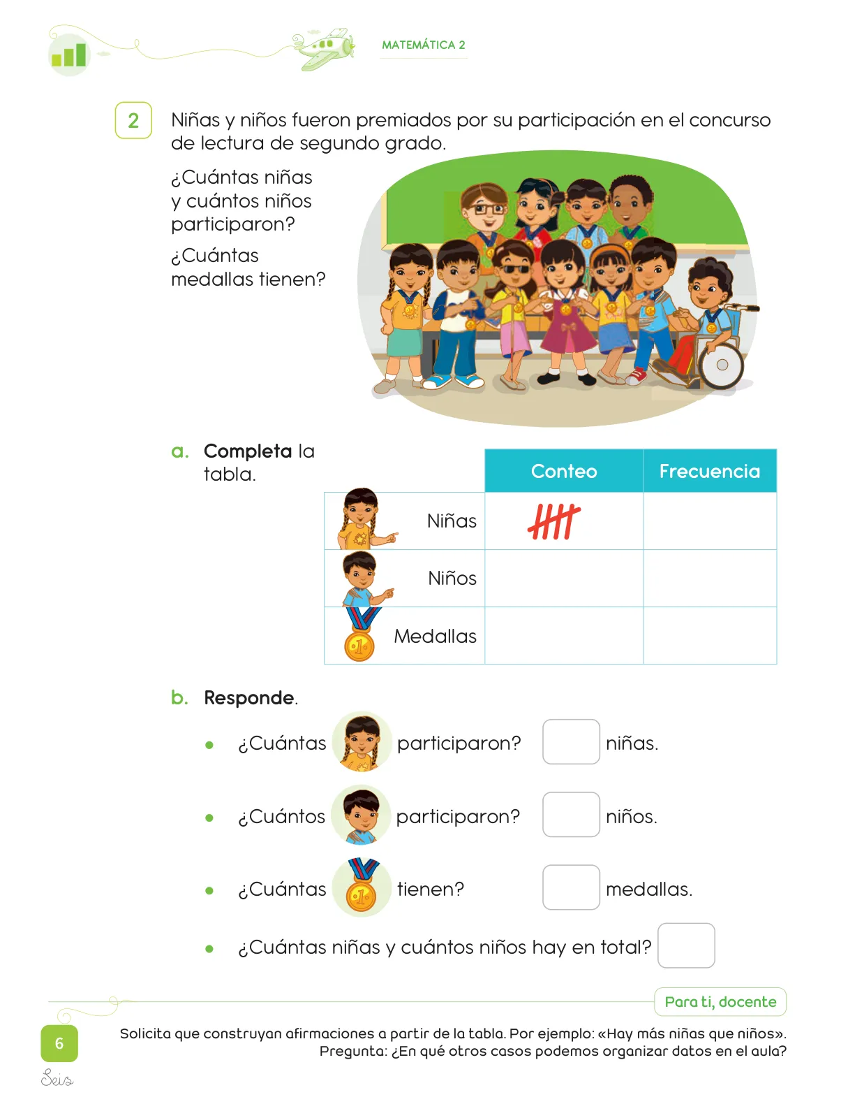 Página 8 de Cuadernillo de Matemática 2, segundo grado de Primaria · 2023