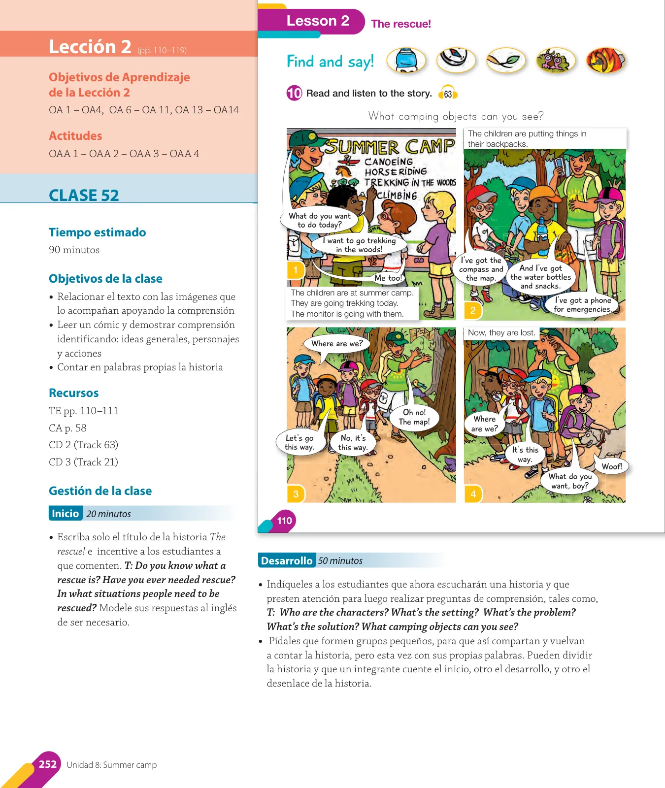 Miniatura página 116 de Inglés – Cuarto Básico | Texto del Estudiante MINEDUC – Descargar PDF · 2024