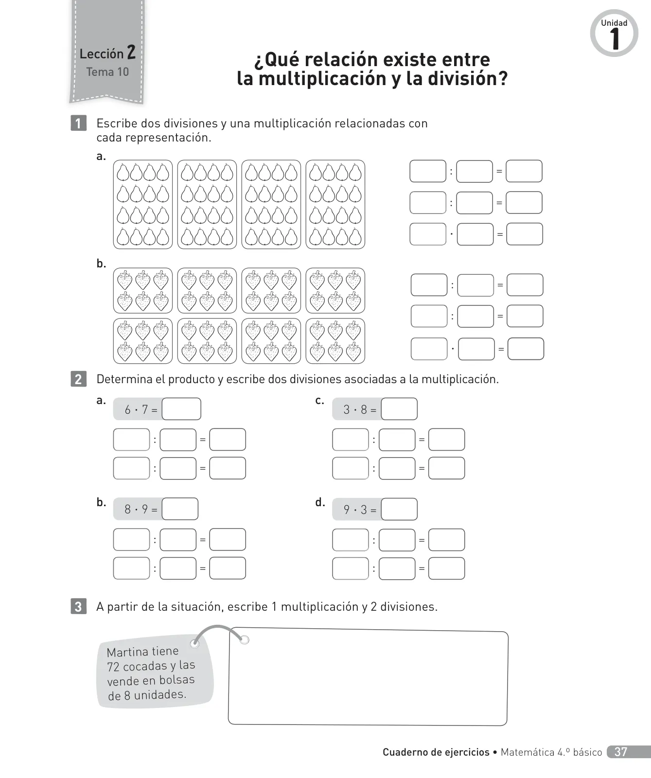 Miniatura página 38 de Matemática – Cuarto Básico | Texto del Estudiante MINEDUC – Descargar PDF · 2024