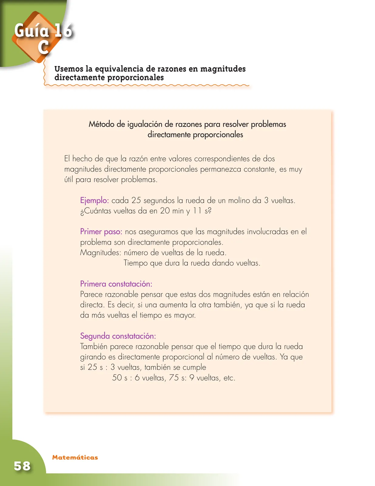 Miniatura página 58 de Matematica 5° · Cartilla 03