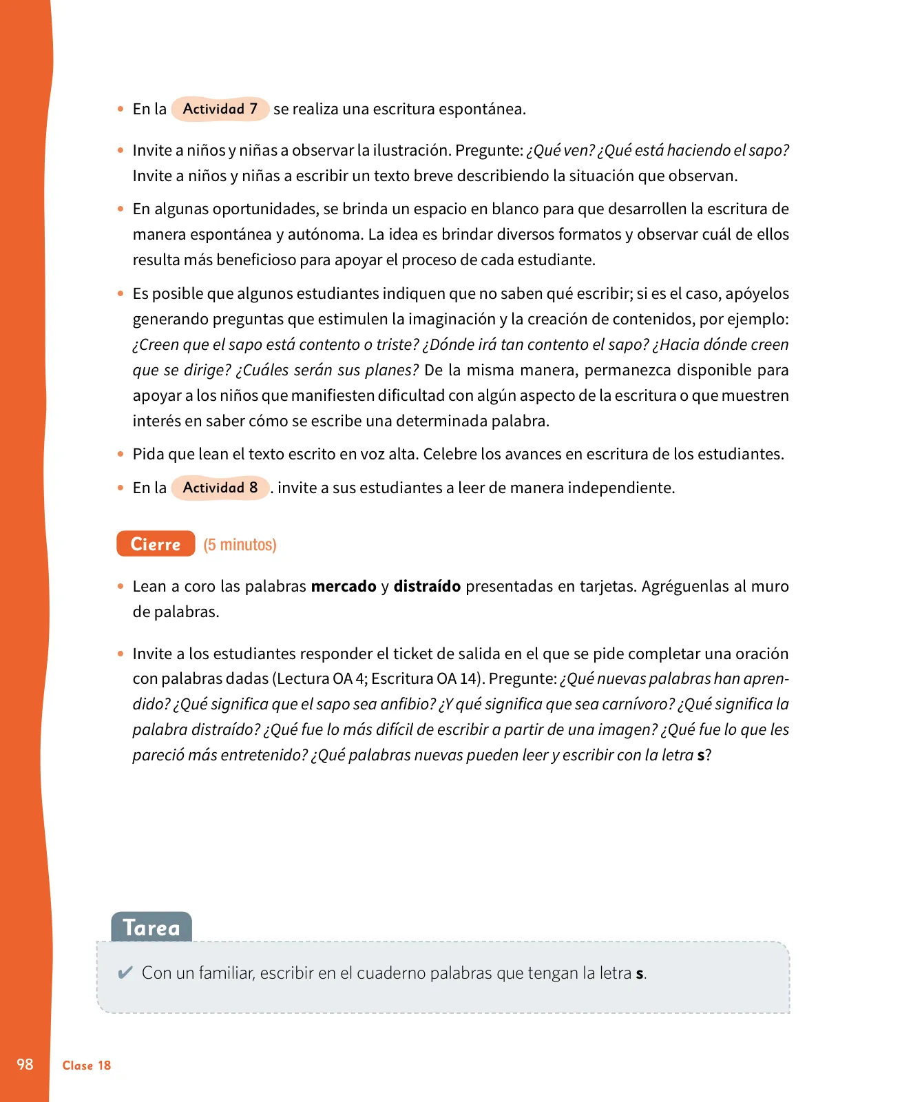 Página 99 de Lenguaje y Comunicación – Primero Básico | Texto del Estudiante MINEDUC – Descargar PDF · 2024