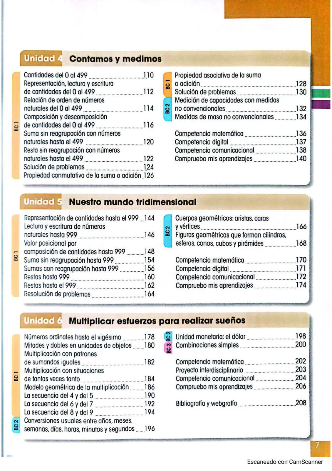 Miniatura página 3 de Matematica · 3 EGB · 2025