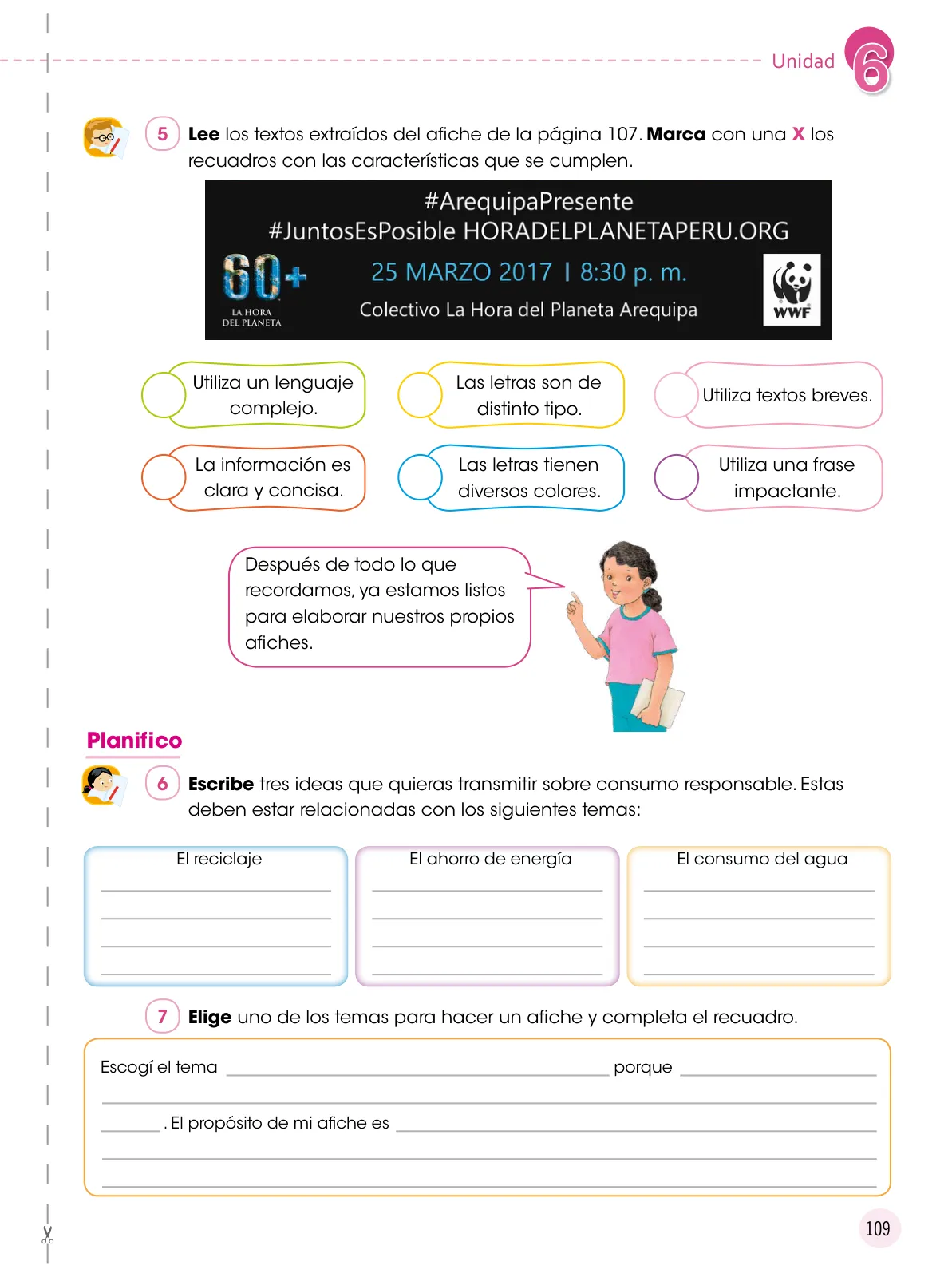 Miniatura página 110 de Comunicación 5 : cuaderno de trabajo para quinto grado de Educación Primaria 2019 · 2019