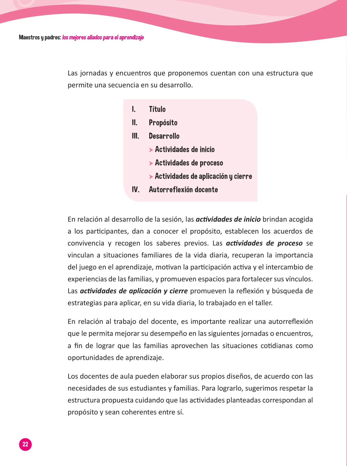 Página 24 de Guía para el trabajo docente con las familias del ciclo III de Primaria · 2016