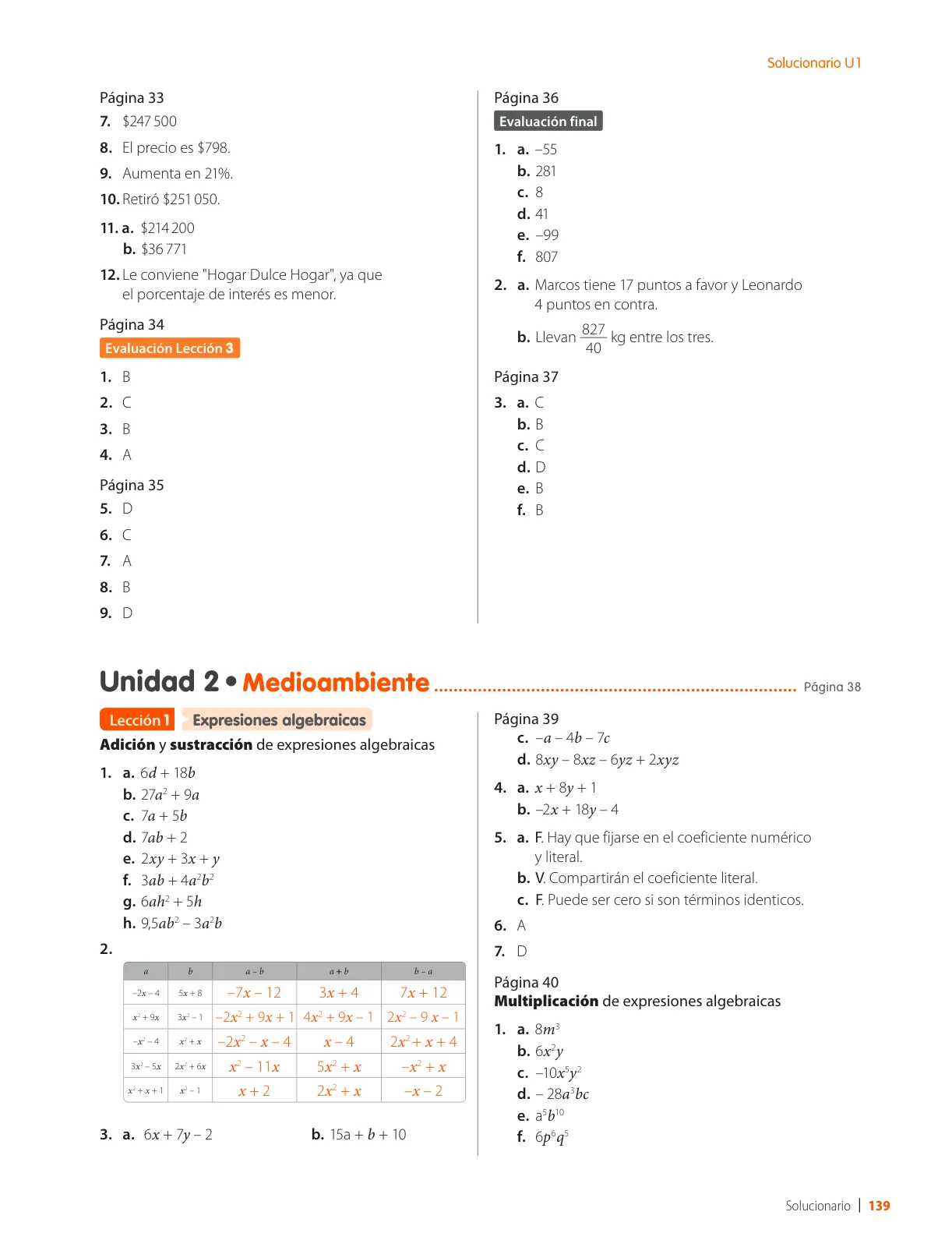 Miniatura página 141 de Matemática – Octavo Básico | Texto del Estudiante MINEDUC – Descargar PDF · 2024