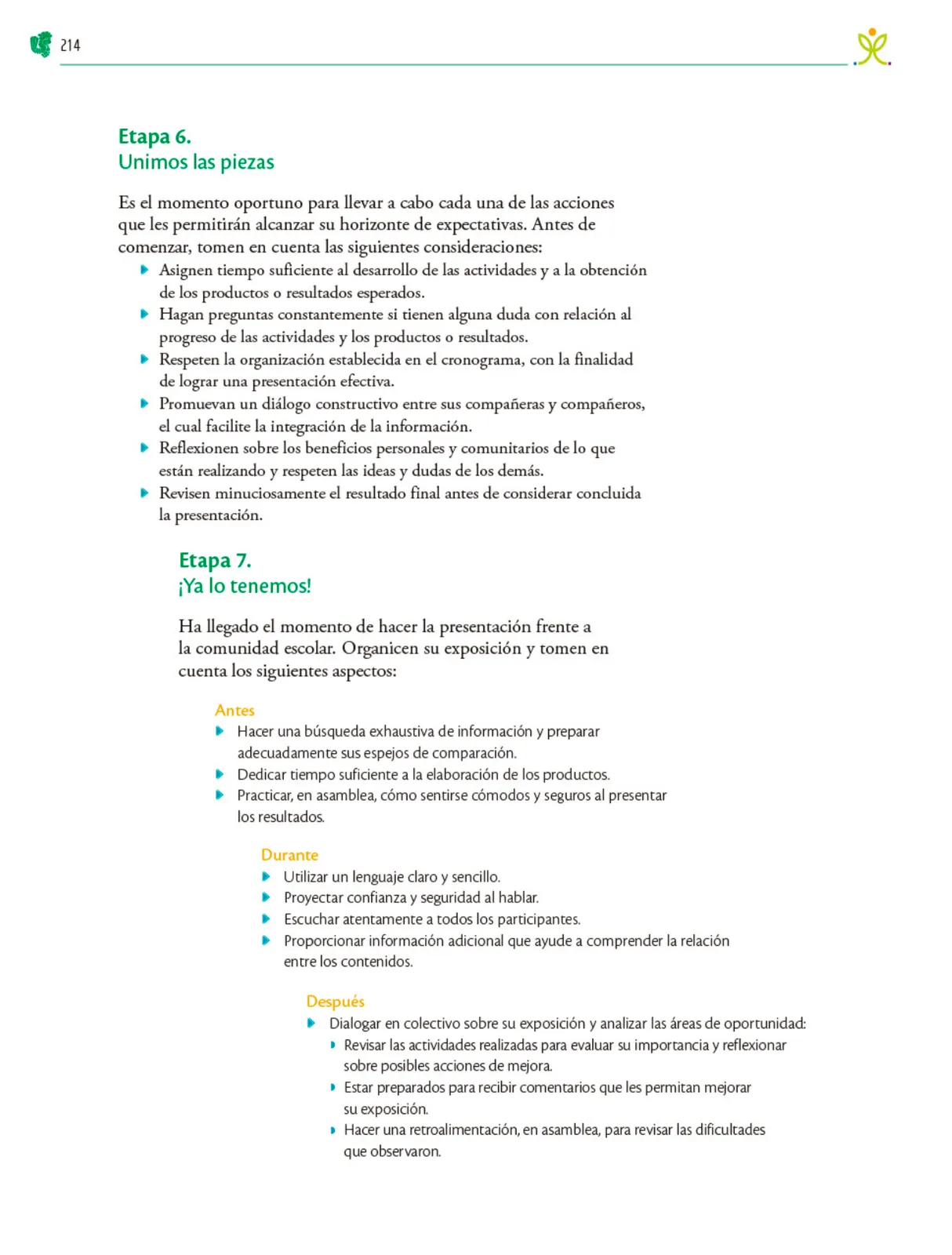 Miniatura página 215 de Colección Sk´asolil. Nuestro libro de Proyectos.  Tomo III.  Libro de Educación Telesecundaria Grado 2°  Ciclo Escolar 2025 - 2026
