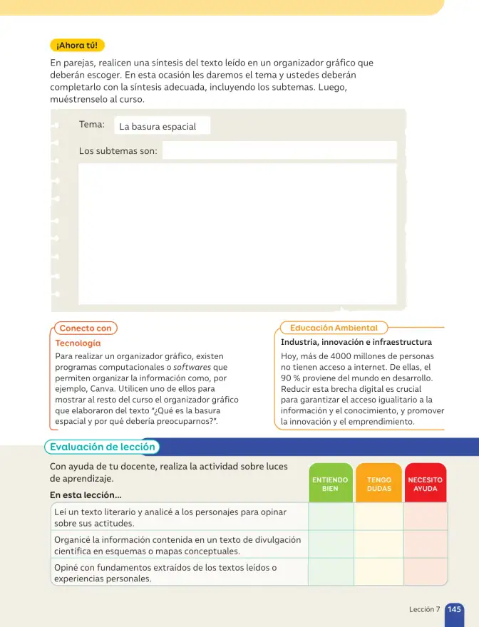 Página 147 de Lenguaje y Comunicación – Sexto Básico | Texto del Estudiante MINEDUC – Descargar PDF · 2024