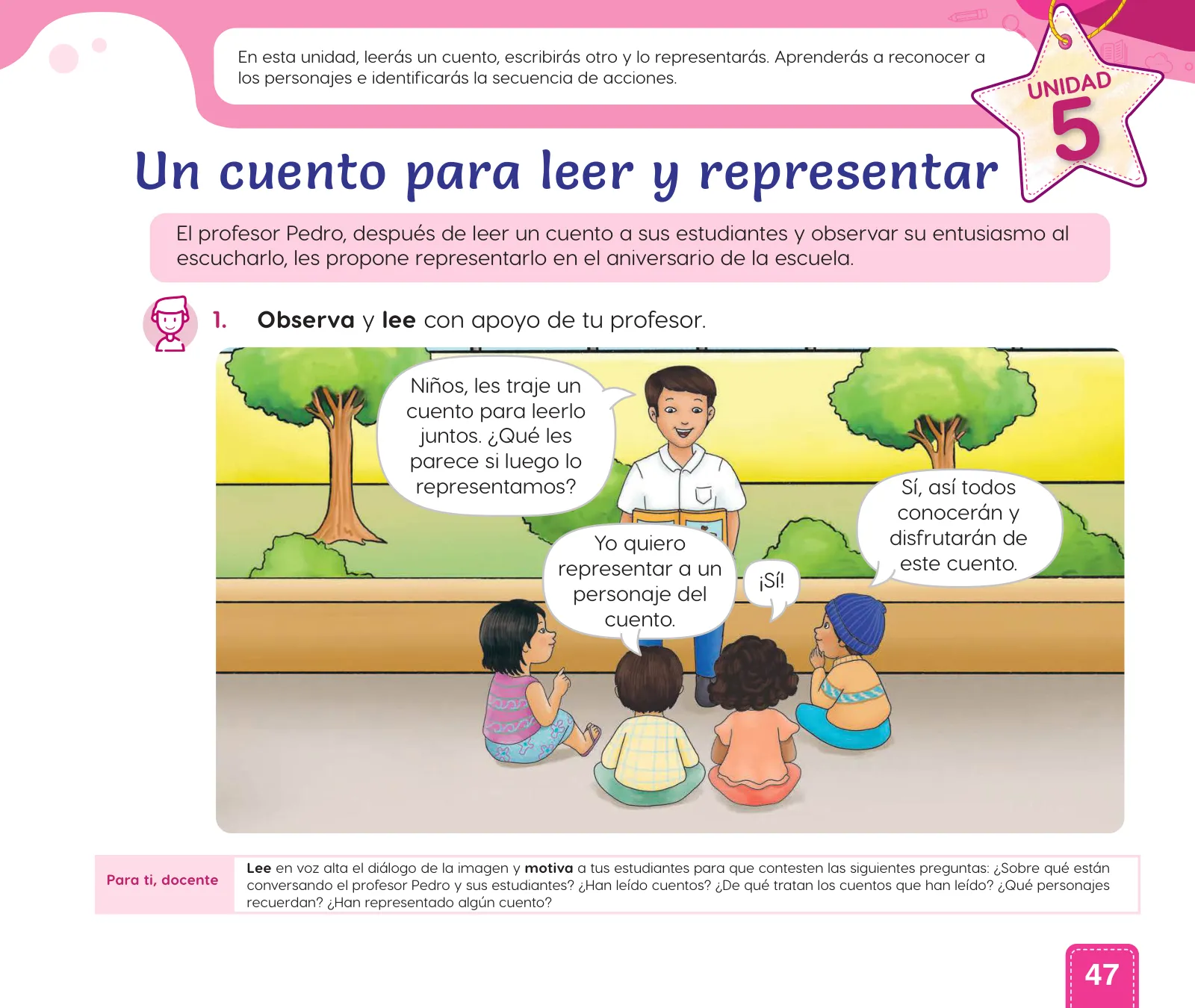 Página 49 de Cuadernillo de Comunicación 1. Primer grado de Primaria · 2024