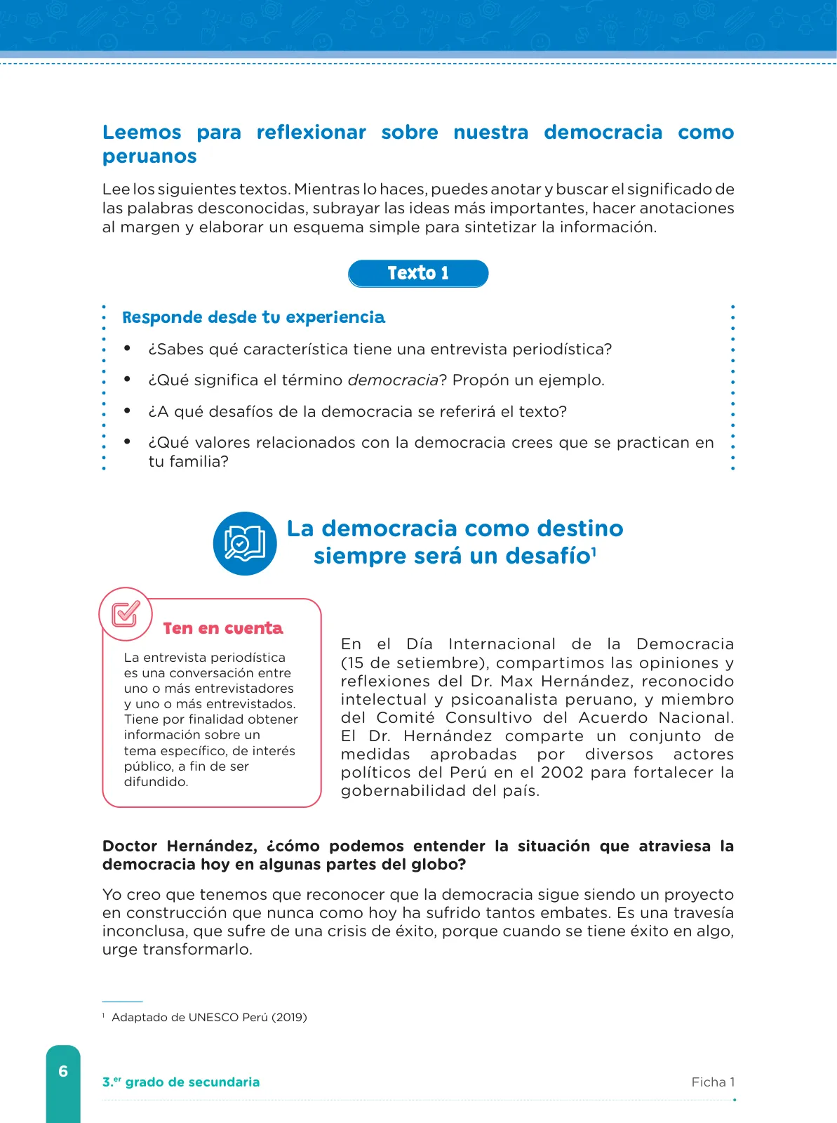Miniatura página 8 de Fichas de aprendizaje de Comunicación 3 · 2024