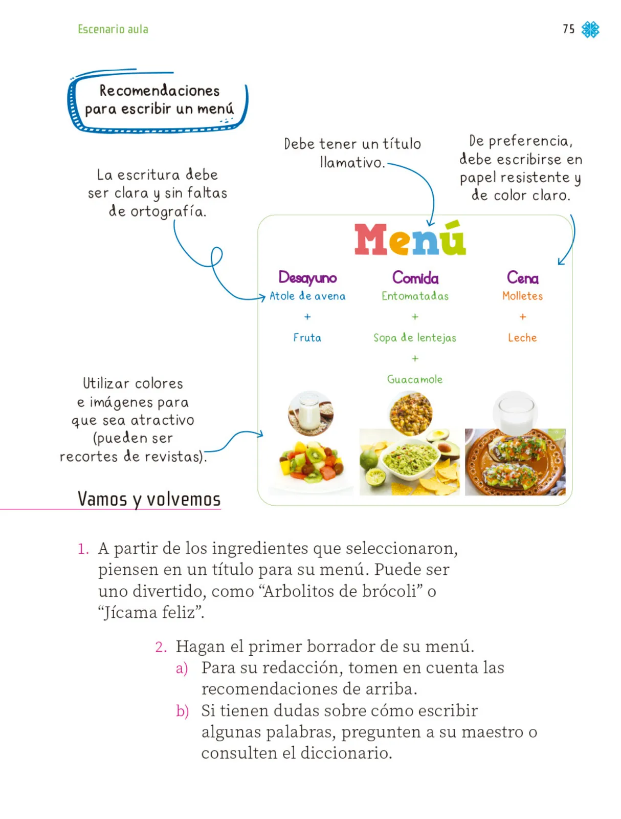 Miniatura página 76 de Proyectos de Aula.   Libro de Educación Primaria Grado 1°  Ciclo Escolar 2025 - 2026