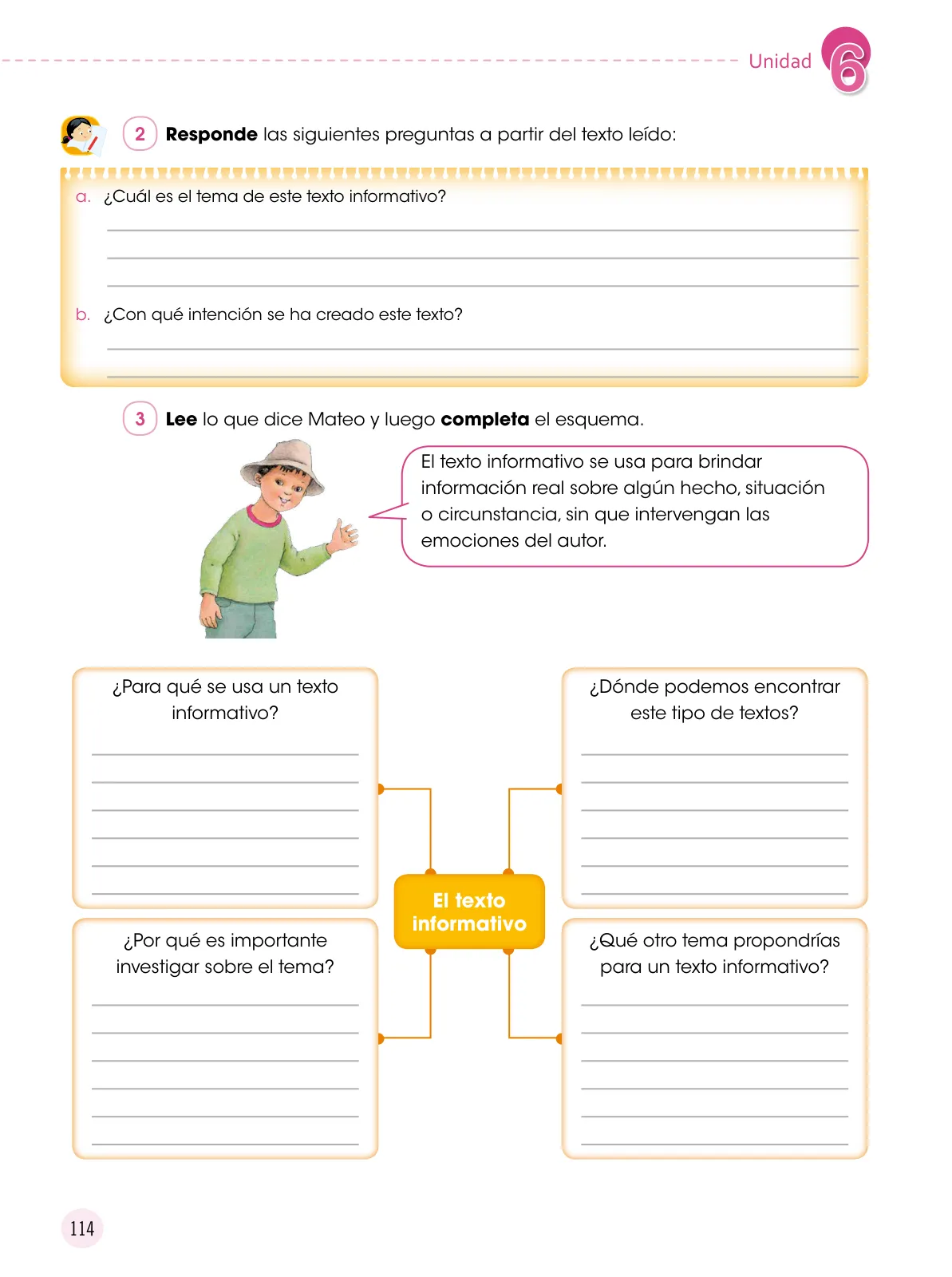 Página 115 de Comunicación 6 : cuaderno de trabajo para sexto grado de Educación Primaria 2019 · 2019