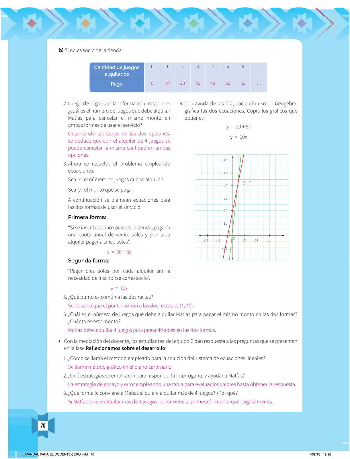 Miniatura página 72 de Resolvamos problemas 3 : manual para el docente 2018 · 2018