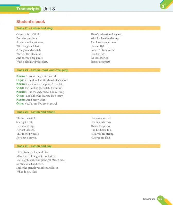 Página 111 de Inglés – Tercero Básico | Texto del Estudiante MINEDUC – Descargar PDF · 2024