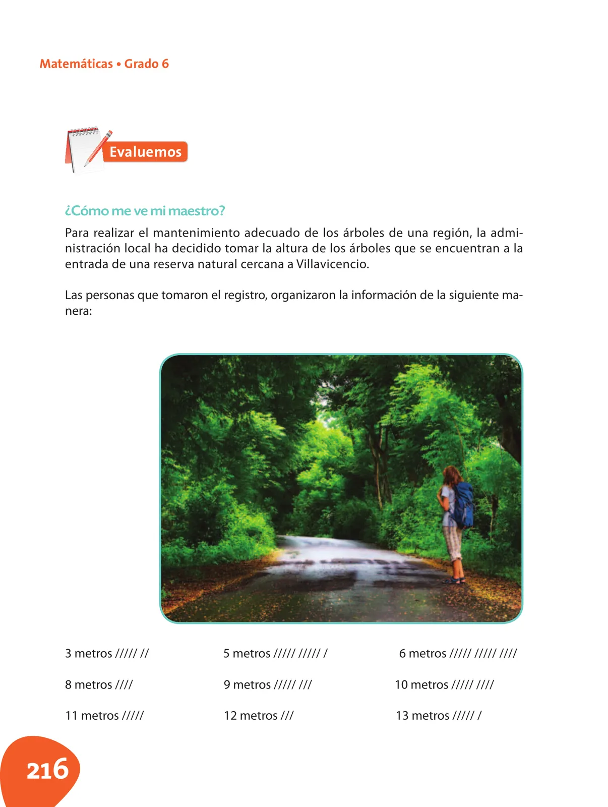 Página 217 de Matematica 6° · Postprimaria