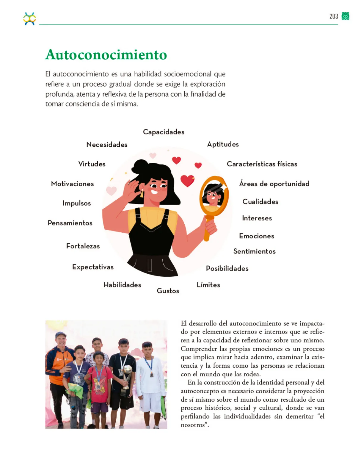 Miniatura página 204 de Colección Ximhai. De lo humano y lo comunitario.   Libro de Educación Telesecundaria Grado 1°  Ciclo Escolar 2025 - 2026